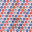 4th of July  Donuts Pattern Vinyl 12" x 12" - The Vinyl Haus