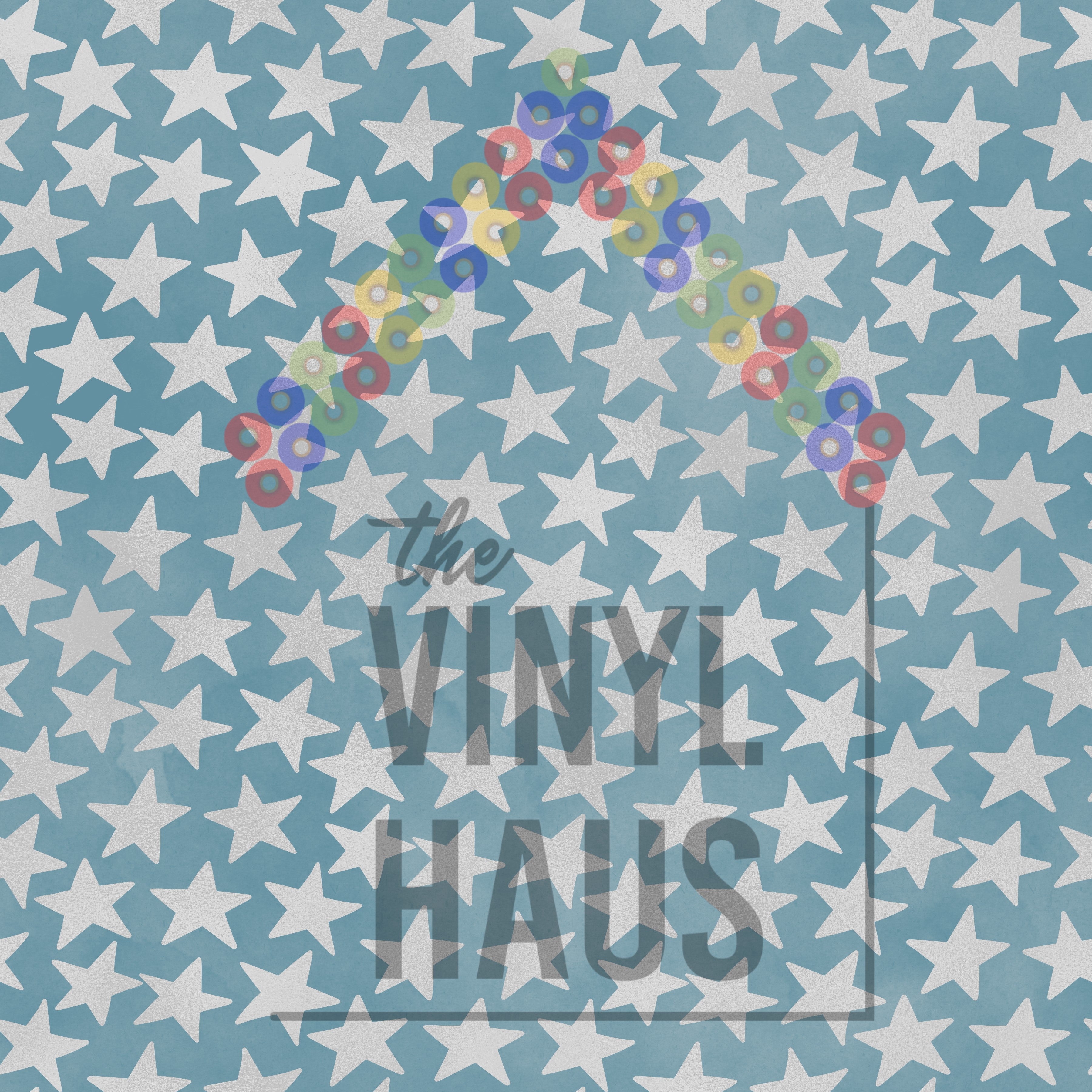 4th of July Stars Pattern Vinyl 12" x 12" - The Vinyl Haus Main image