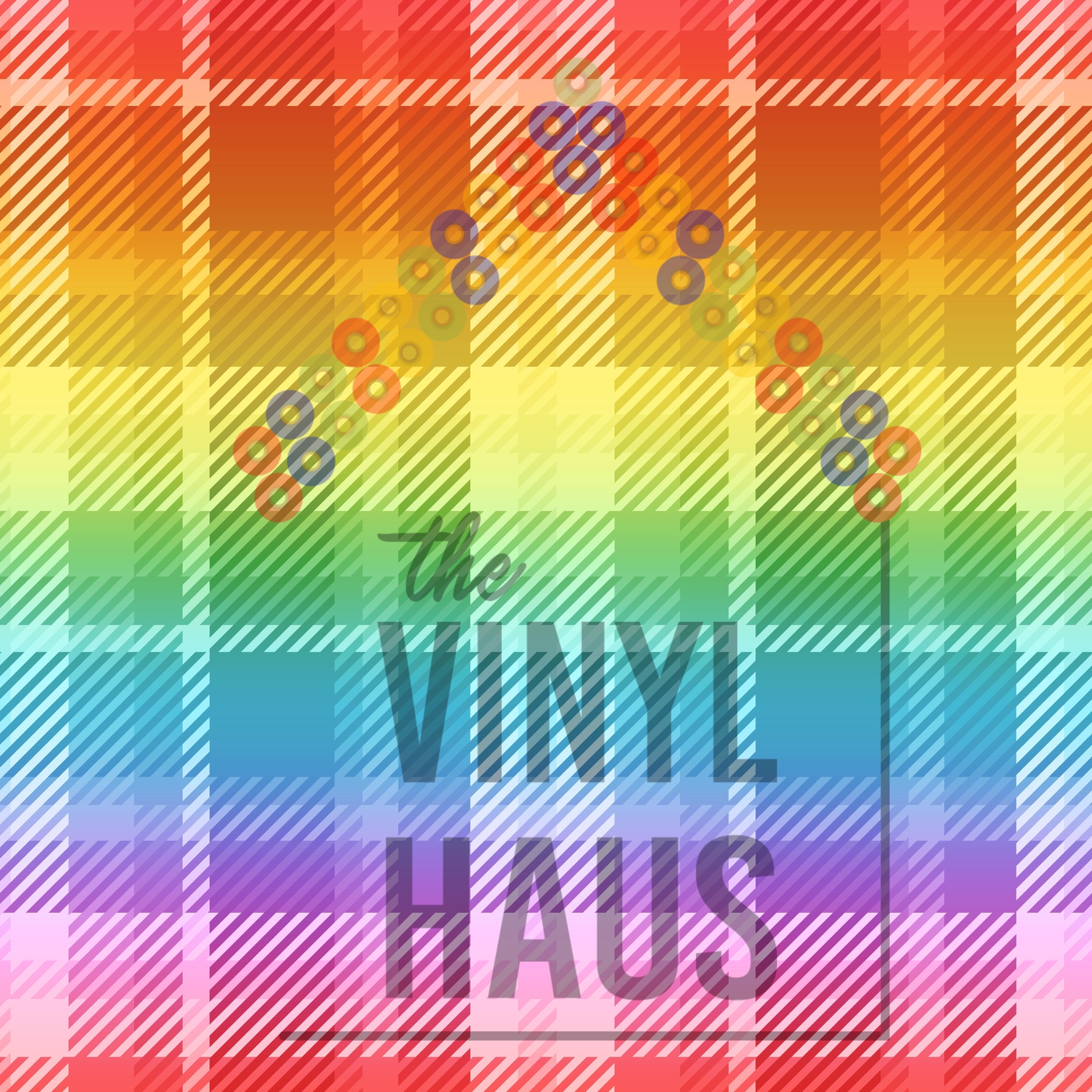 Rainbow PRIDE Plaid Pattern Vinyl 12" x 12" - The Vinyl Haus