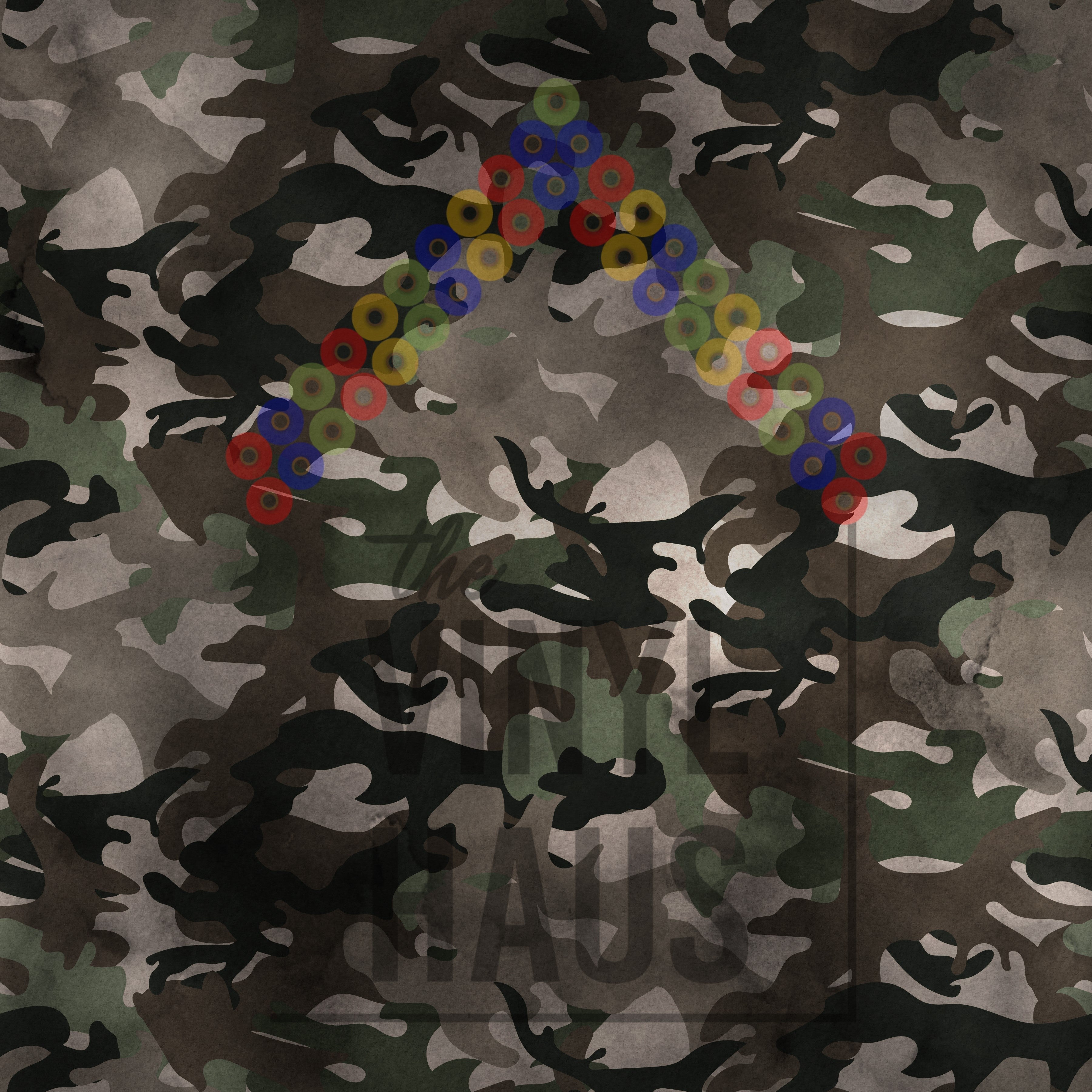 Camouflage Pattern Vinyl 12" x 12" - The Vinyl Haus Main image