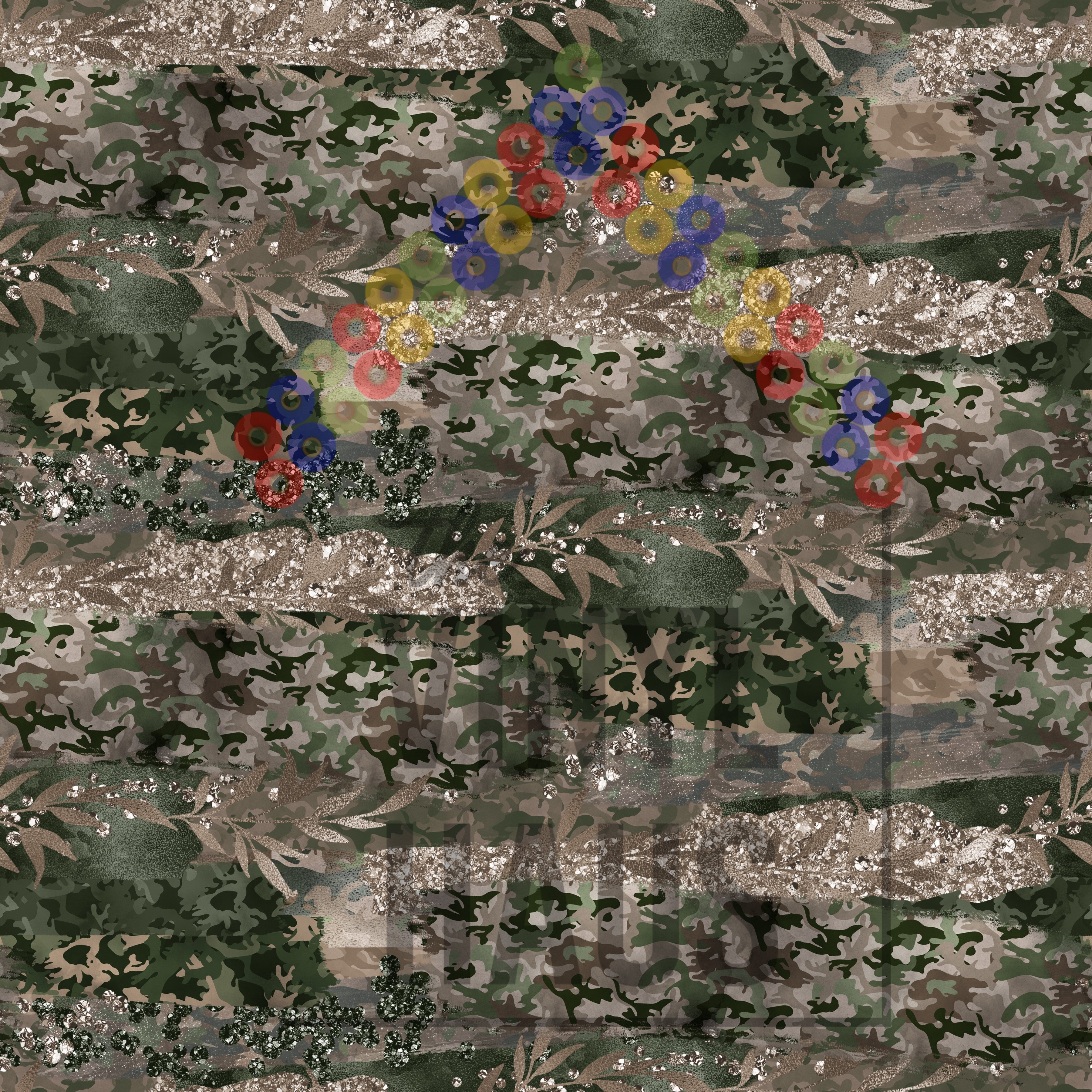 Camouflage Brushstroke Pattern Vinyl 12" x 12" - The Vinyl Haus