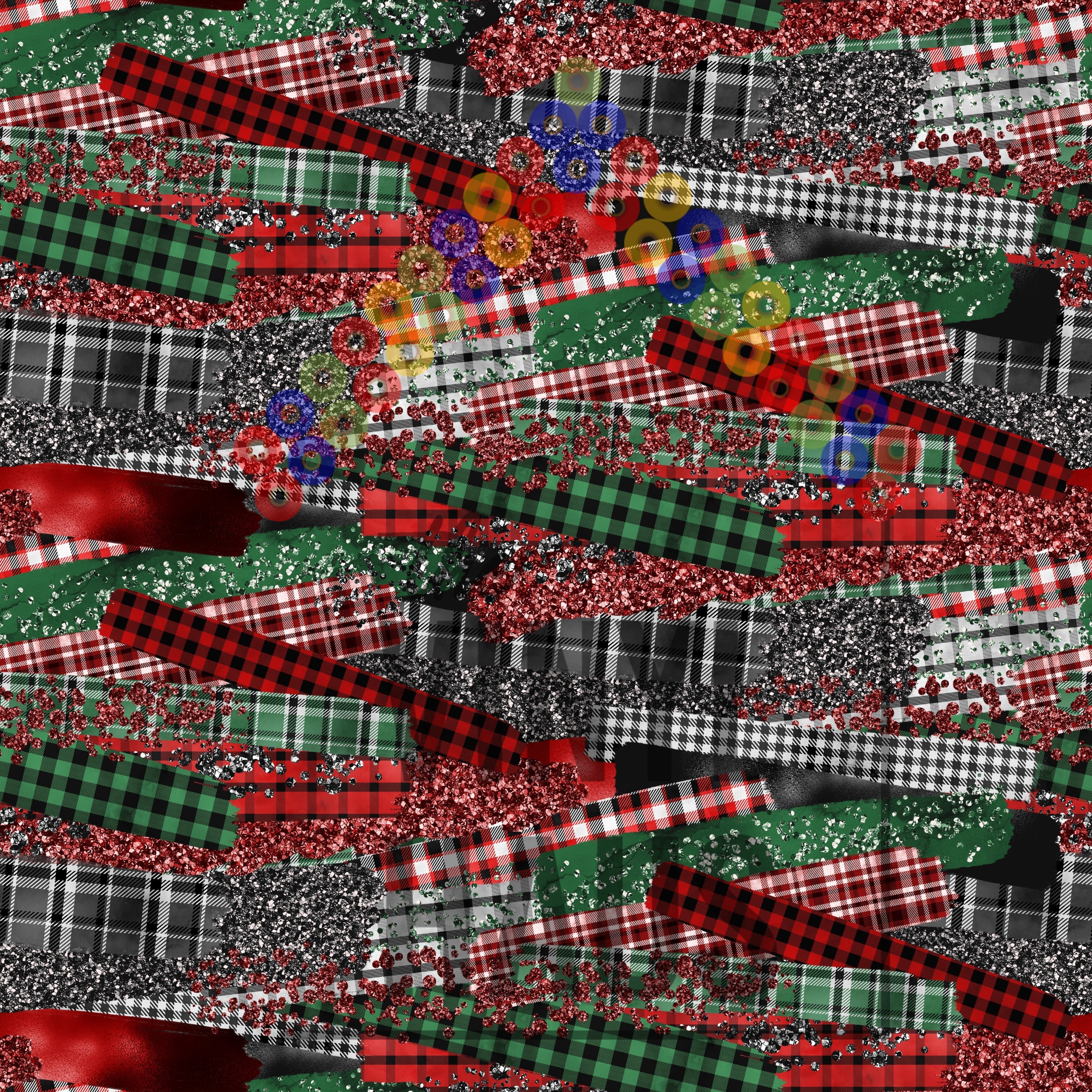 Buffalo Plaid Brushstroke Pattern Vinyl 12" x 12" - The Vinyl Haus Main image