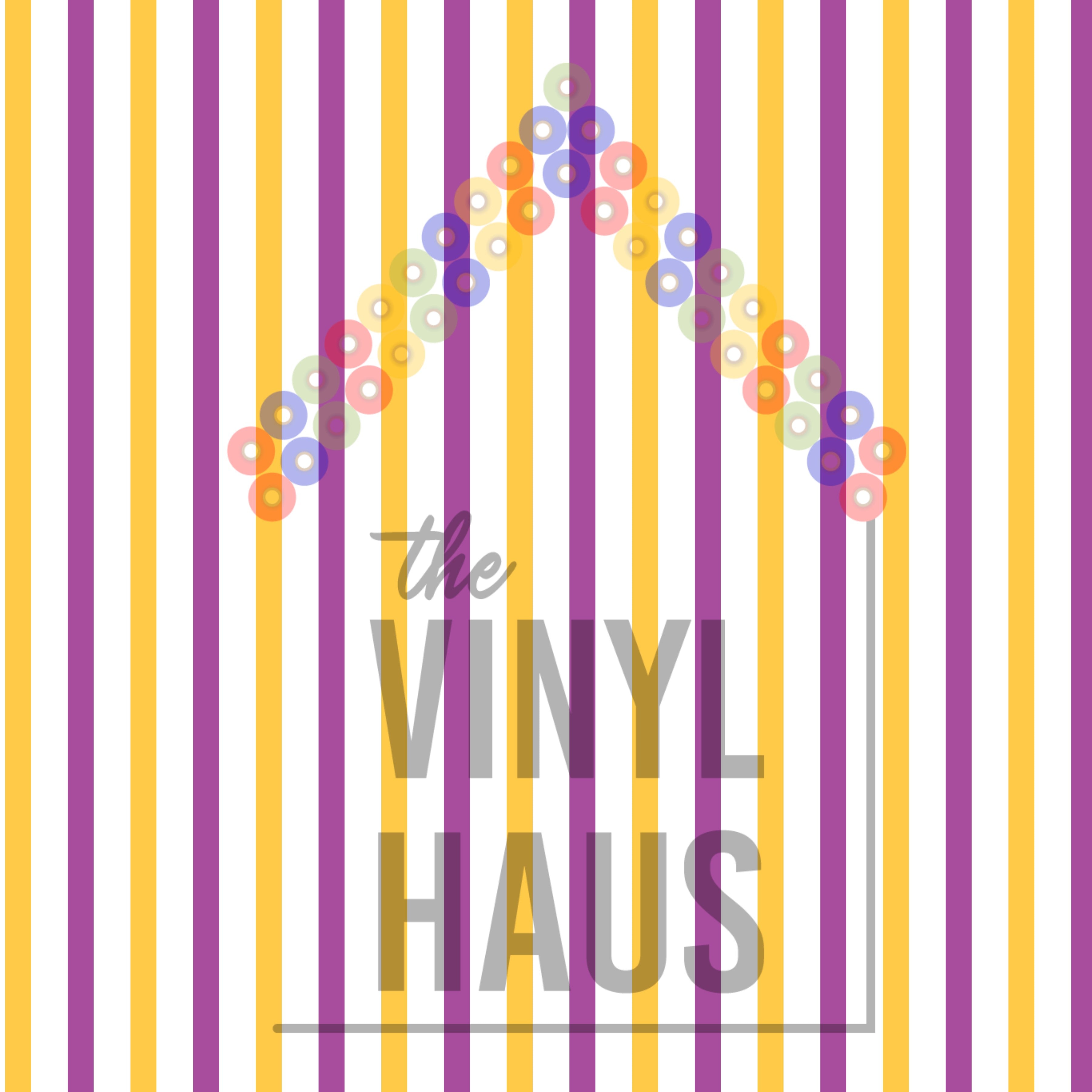 Lemonade Stand Stripes Pattern Vinyl 12" x 12" - The Vinyl Haus