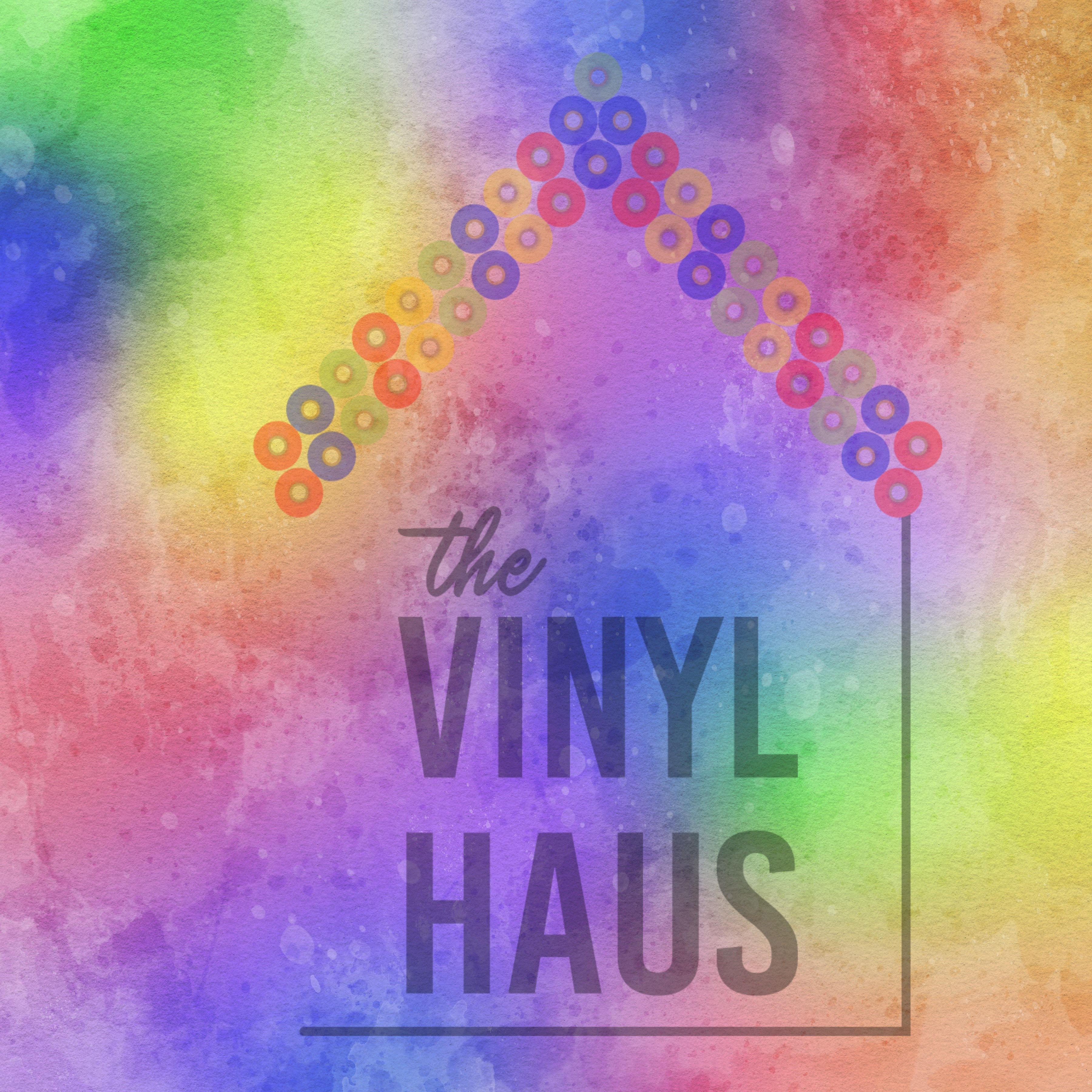 Rainbow Paint Pattern Vinyl 12" x 12" - The Vinyl Haus Main image
