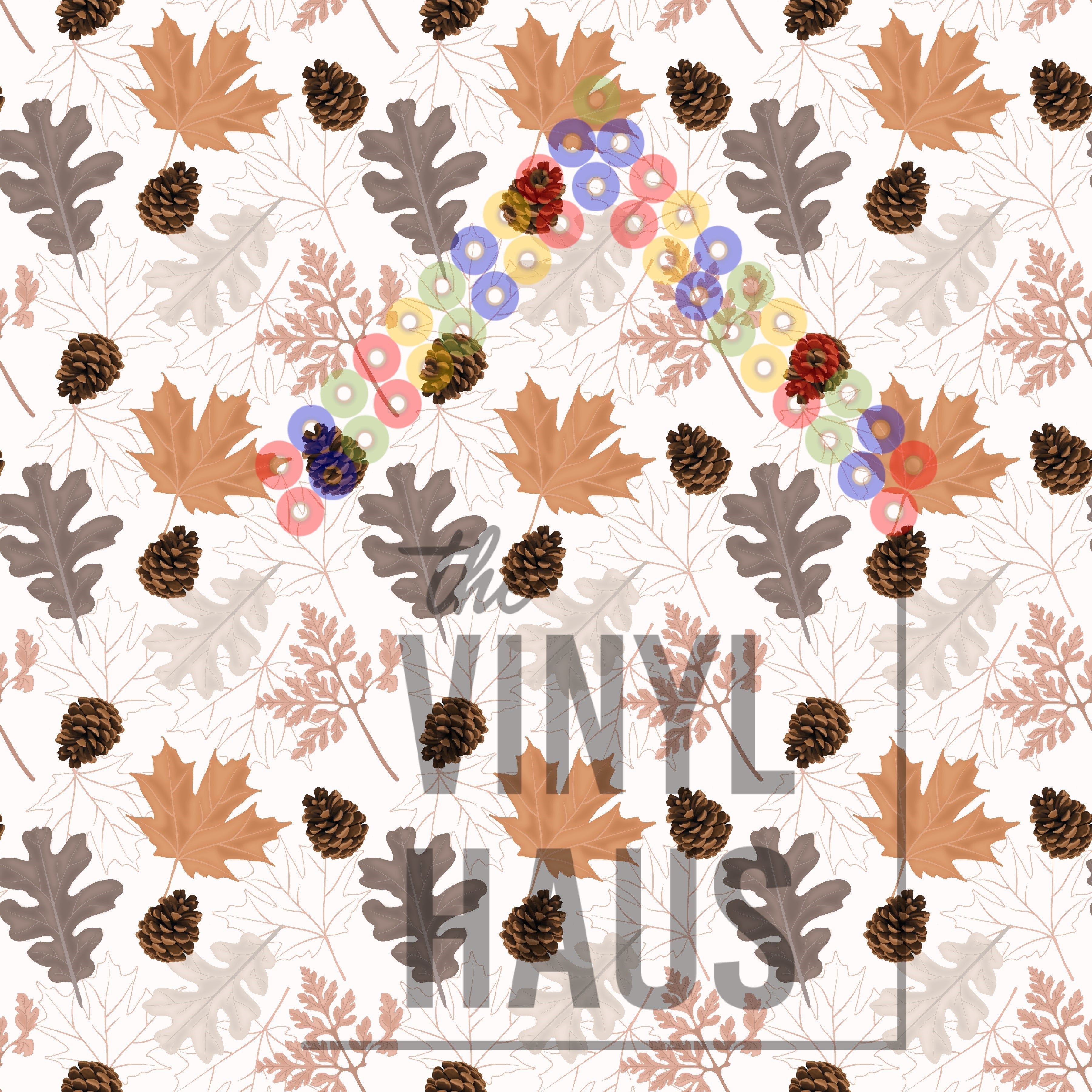 Fall Leaves Pattern Vinyl 12" x 12" - The Vinyl Haus