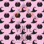 Cauldron & Witch Hat Pink Background Pattern Vinyl 12" x 12" - The Vinyl Haus