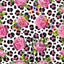 Cheetah with Roses Pattern Vinyl 12" x 12" - The Vinyl Haus