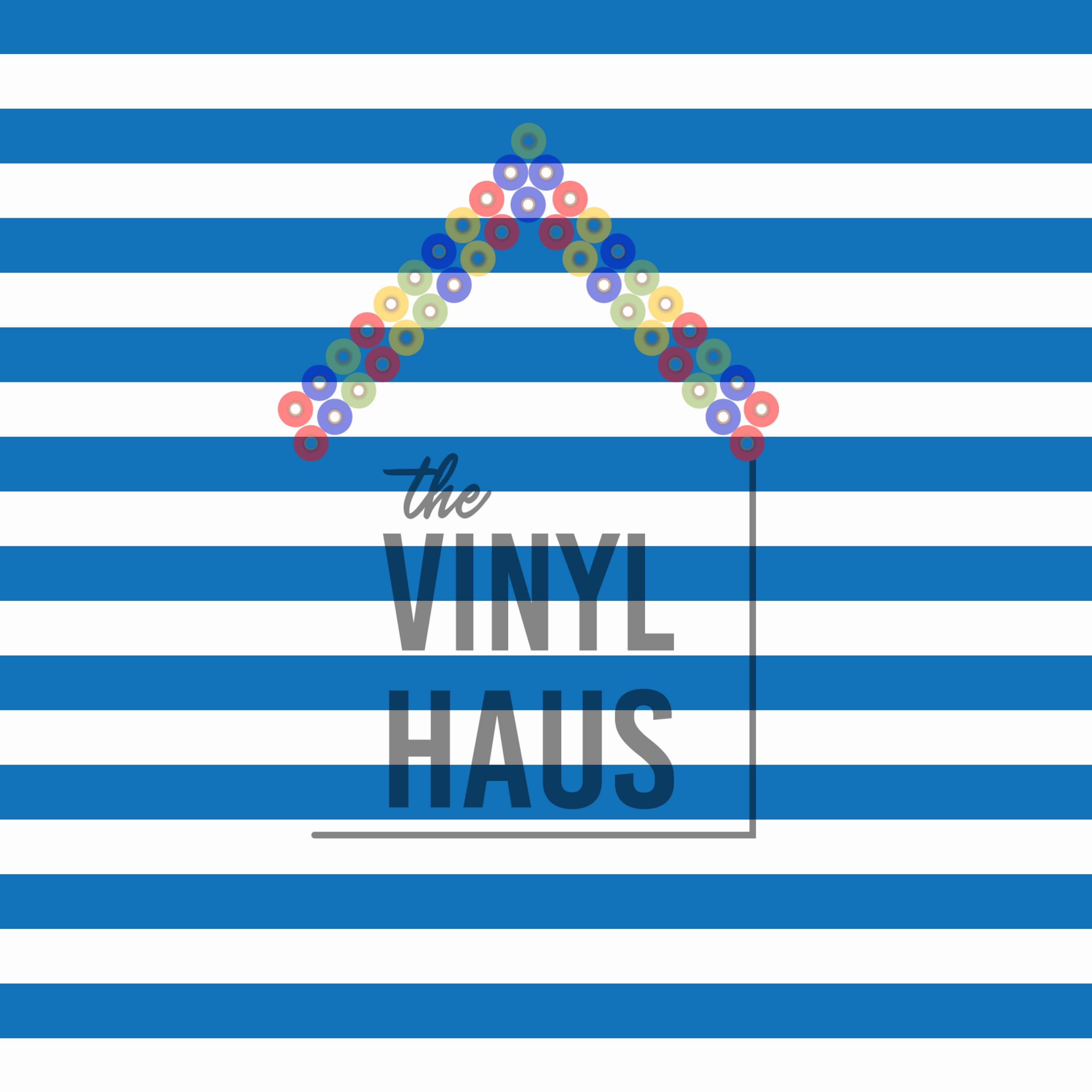 Blue and White Stripe Pattern Vinyl 12" x 12" - The Vinyl Haus Main image