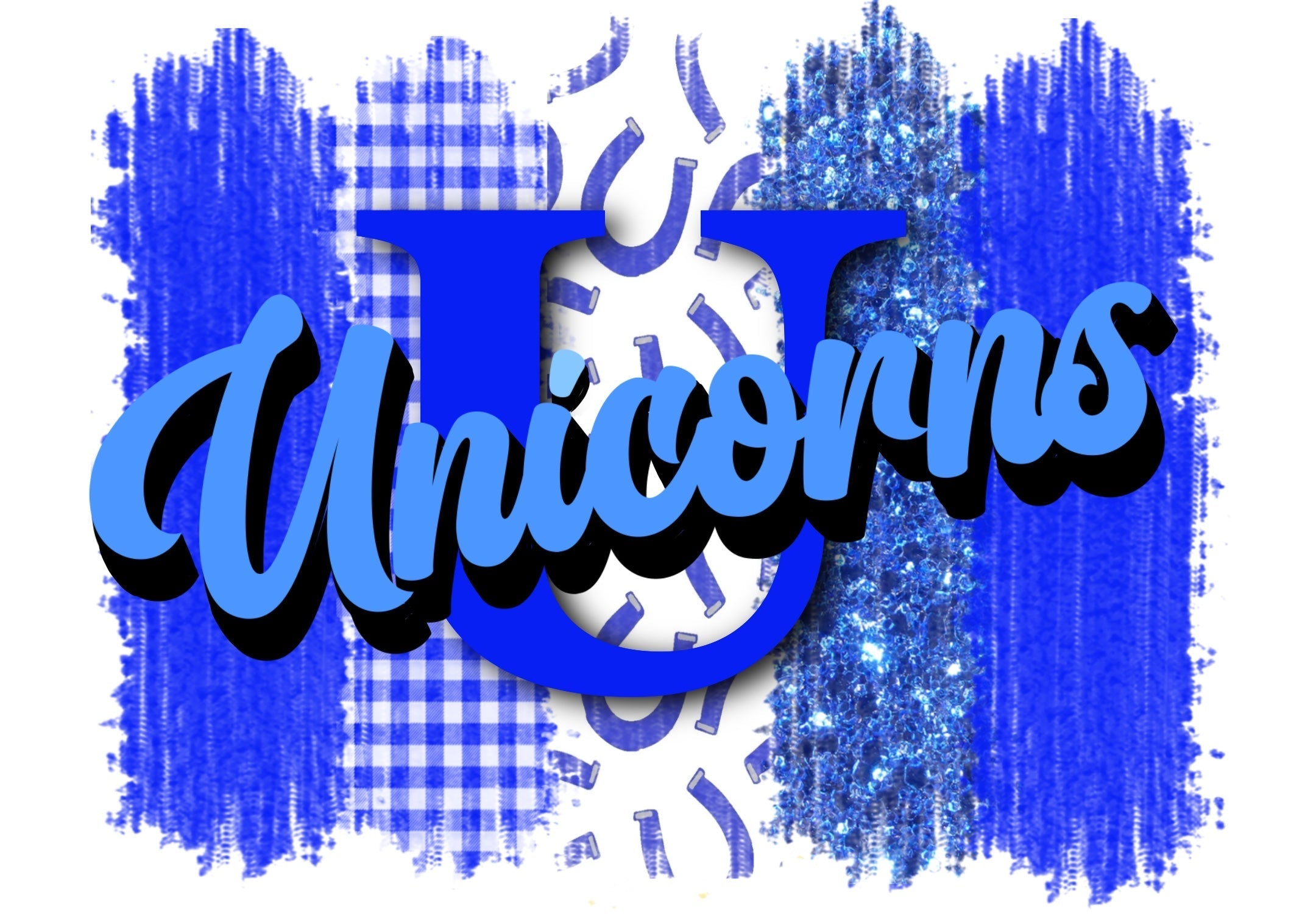 Sublimation Prints - Unicorns Brush Strokes - The Vinyl Haus Main image