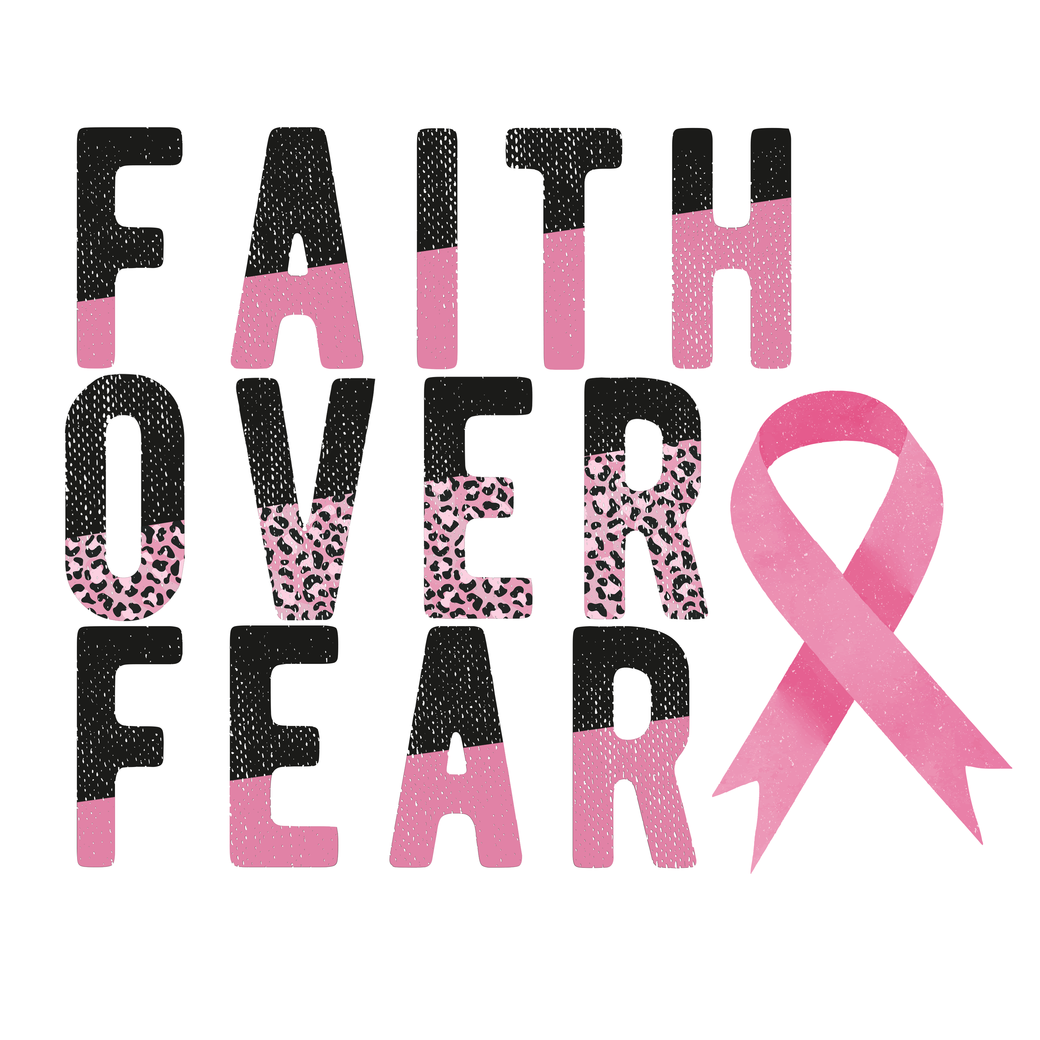 Sublimation Prints - Faith Over Fear - The Vinyl Haus