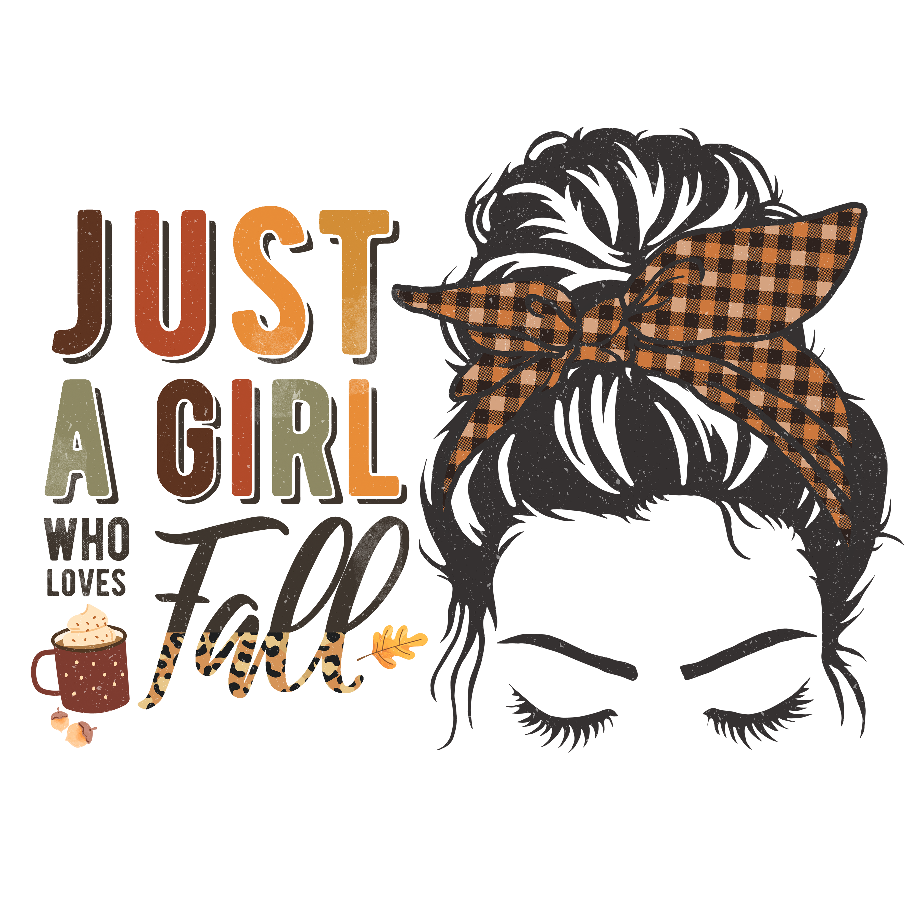 Sublimation Prints - Just A Girl Who Loves Fall - The Vinyl Haus