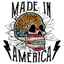 Sublimation Prints - Made In America Skull - The Vinyl Haus