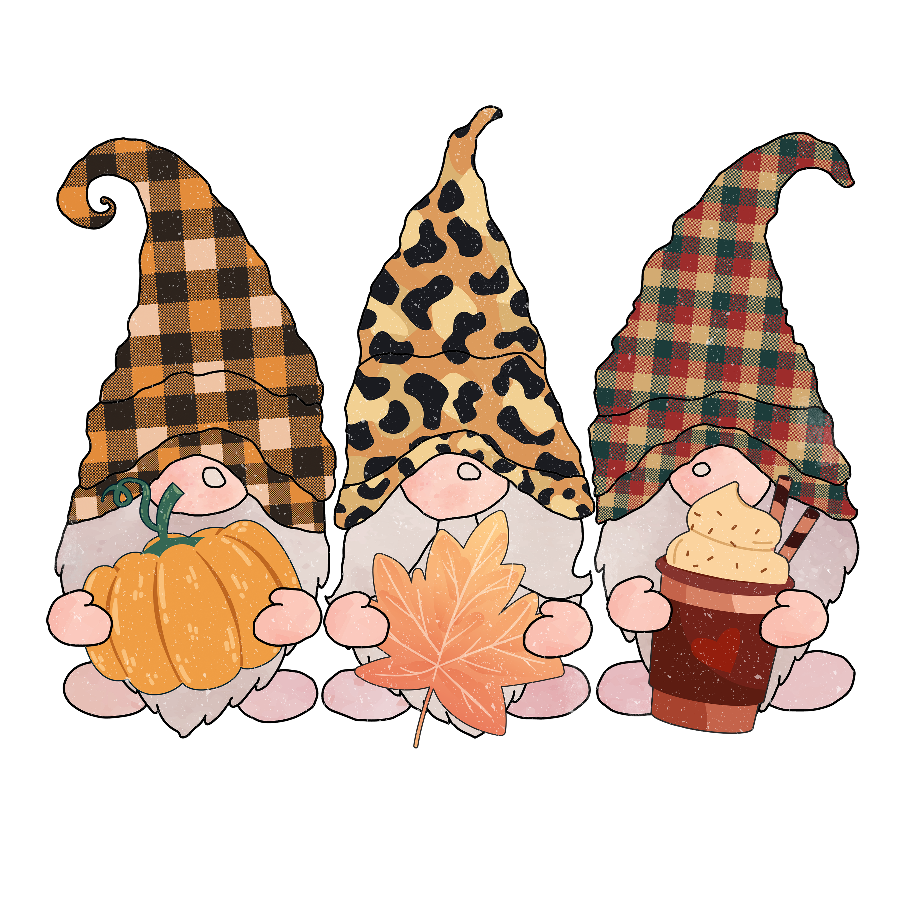 Sublimation Prints - Fall Gnomes - The Vinyl Haus Main image