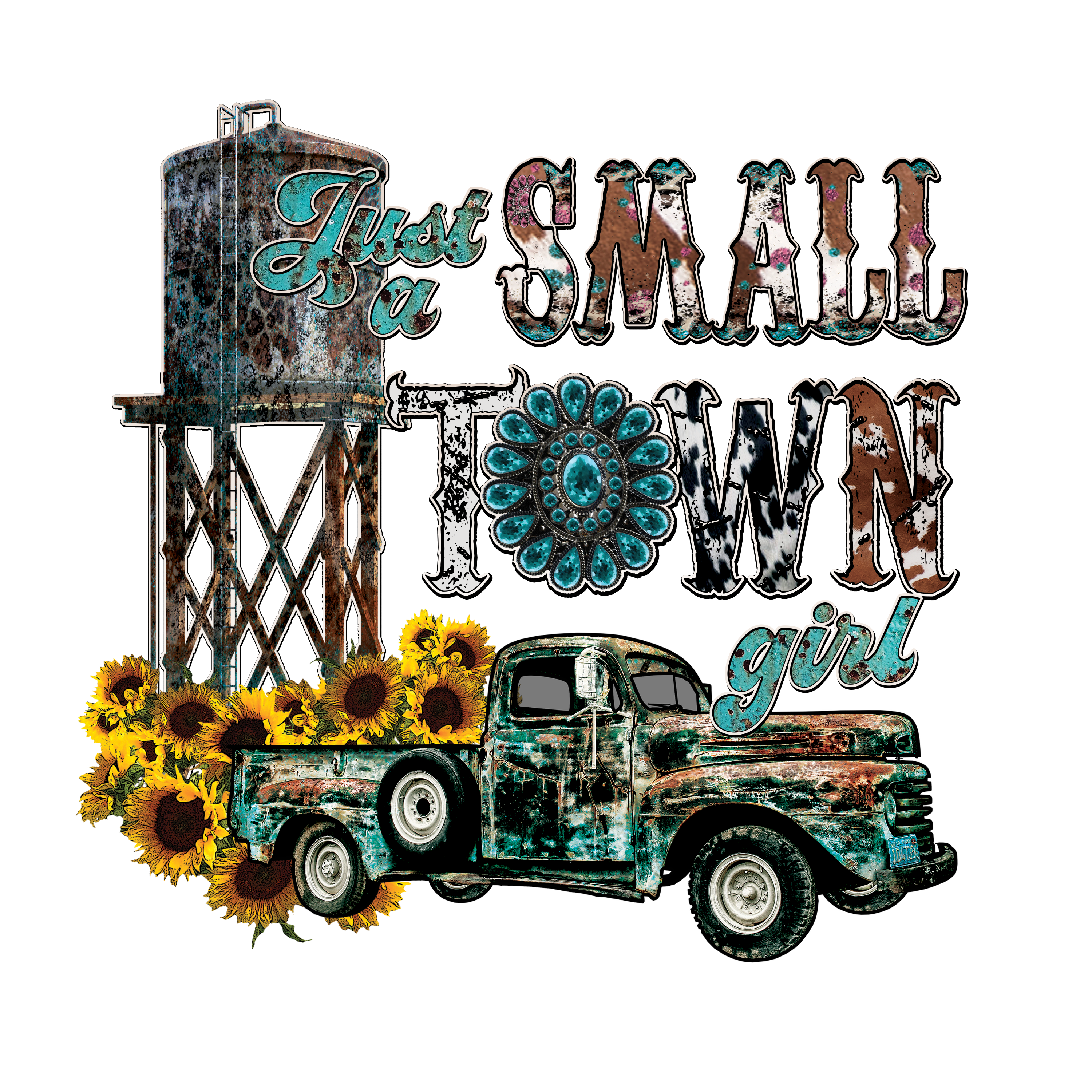 Sublimation Prints - Small Town Girl - The Vinyl Haus