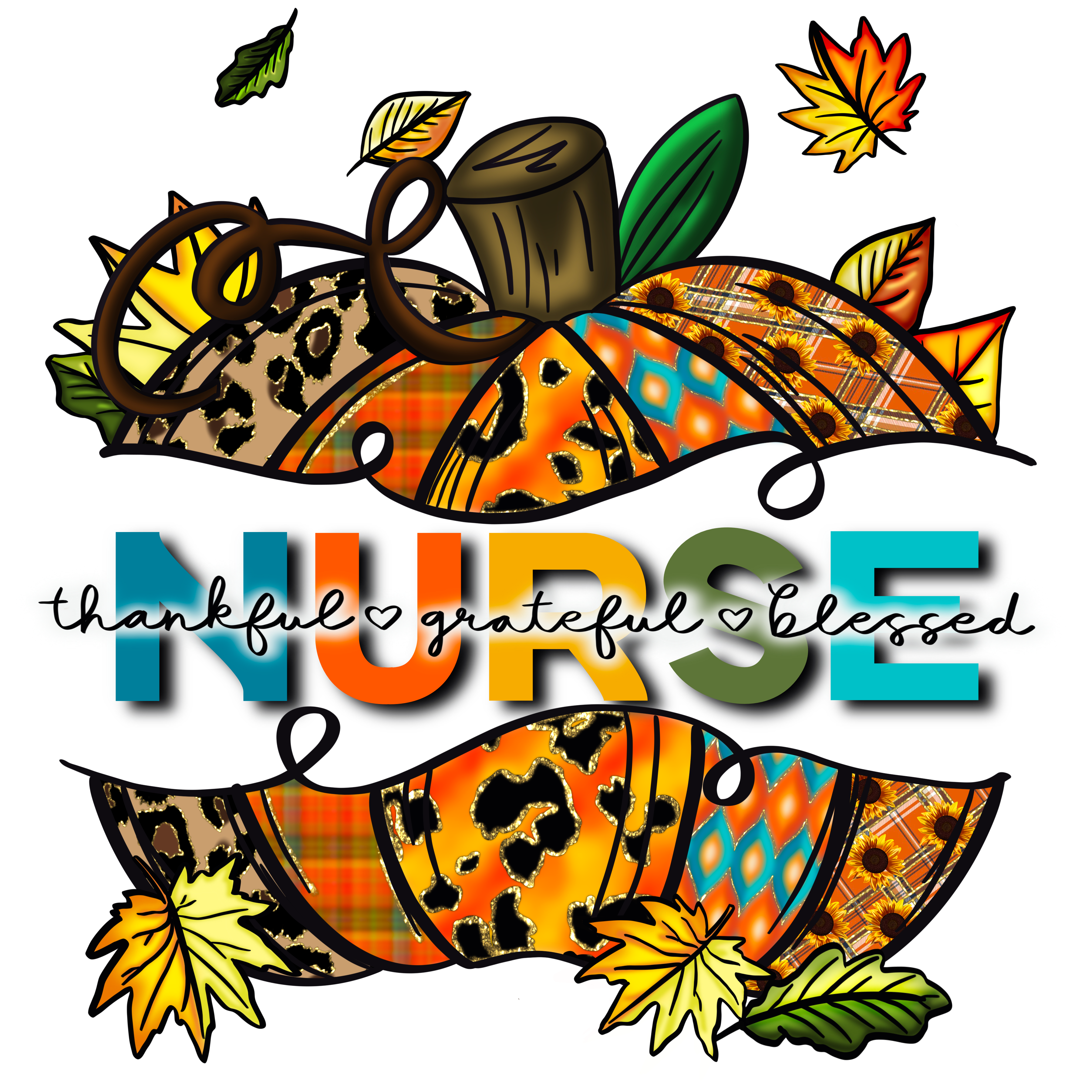 Sublimation Prints - Fall Nurse - The Vinyl Haus