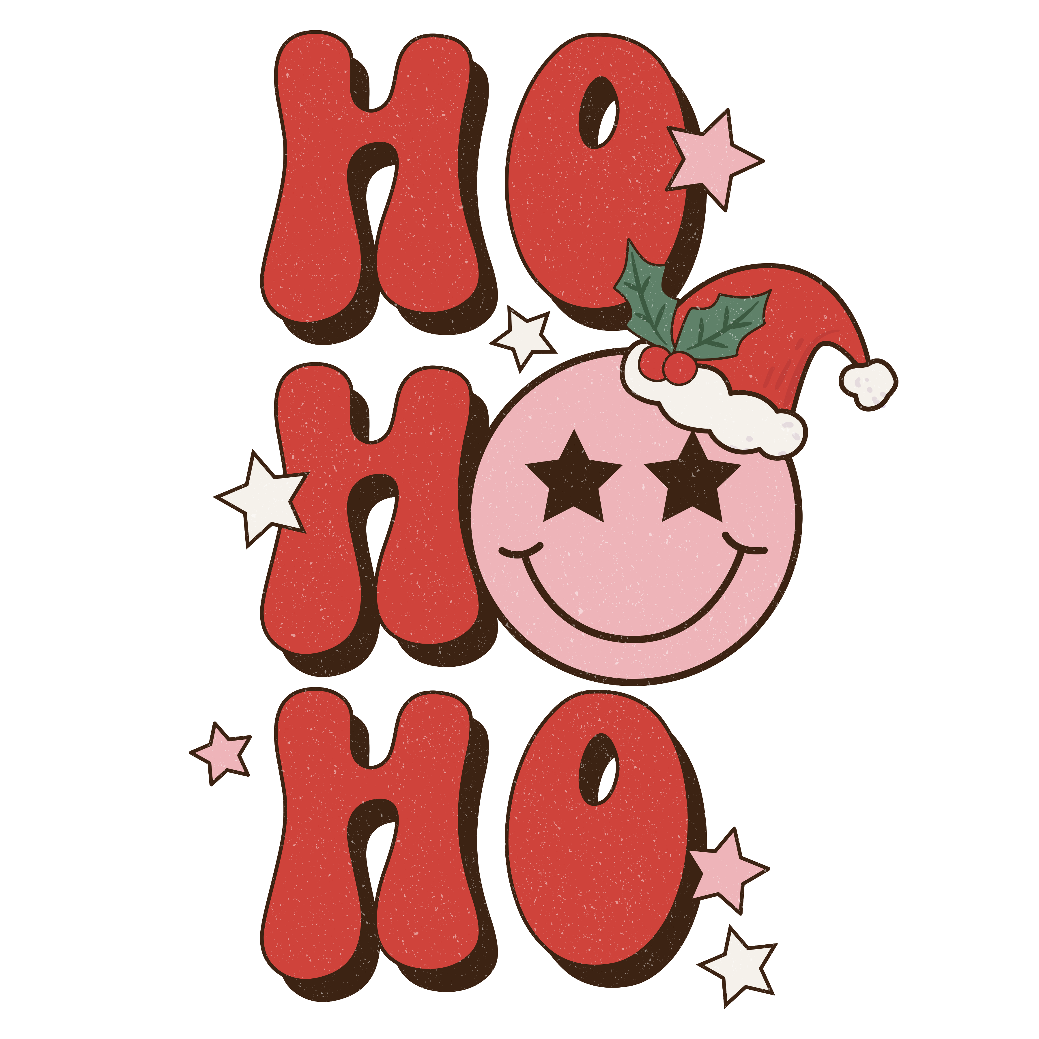 HTV Prints - Retro Ho Ho Ho - The Vinyl Haus