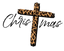Sublimation Prints - Merry Christmas Leopard Cross - The Vinyl Haus