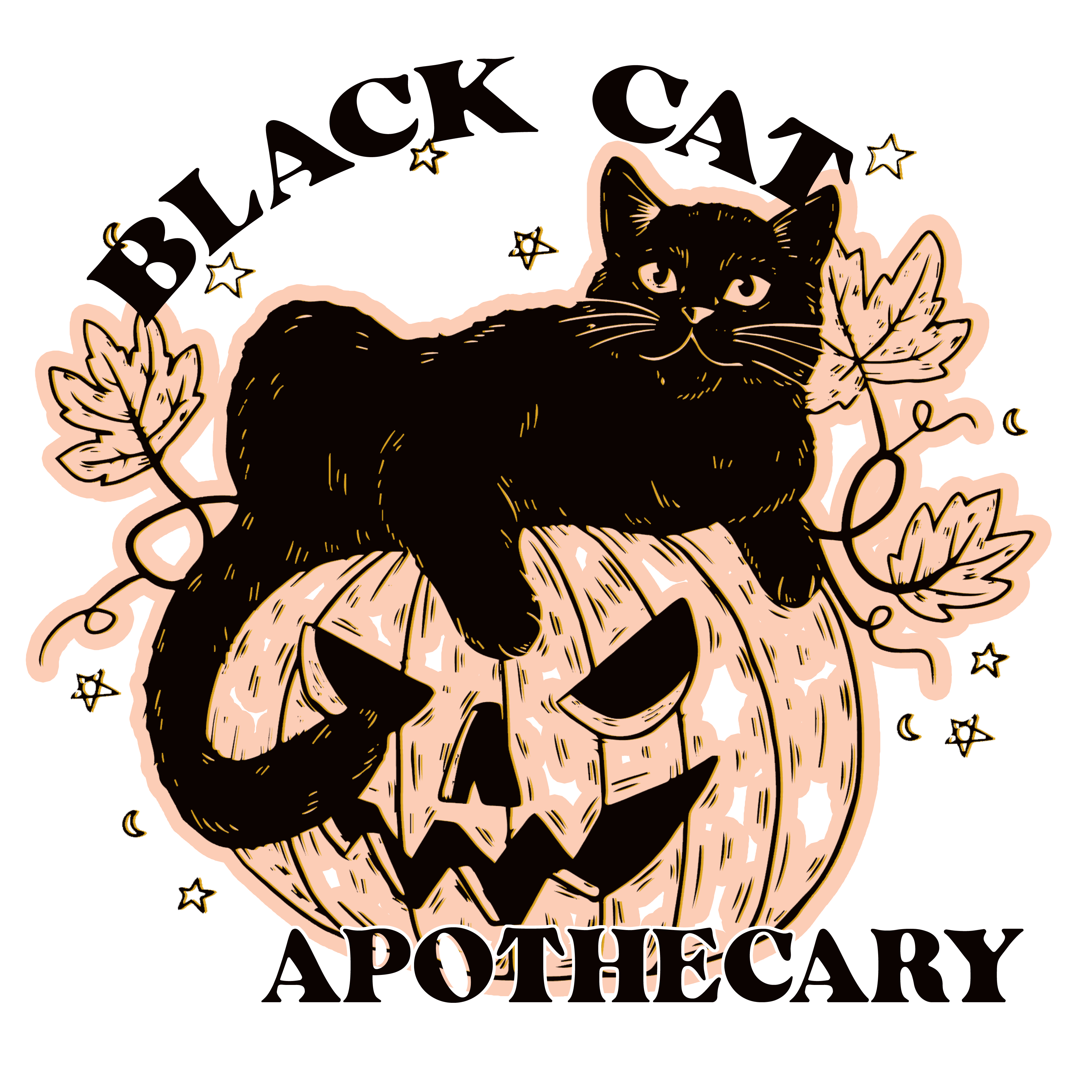 Sublimation Prints - Black Cat Apothecary - The Vinyl Haus Main image