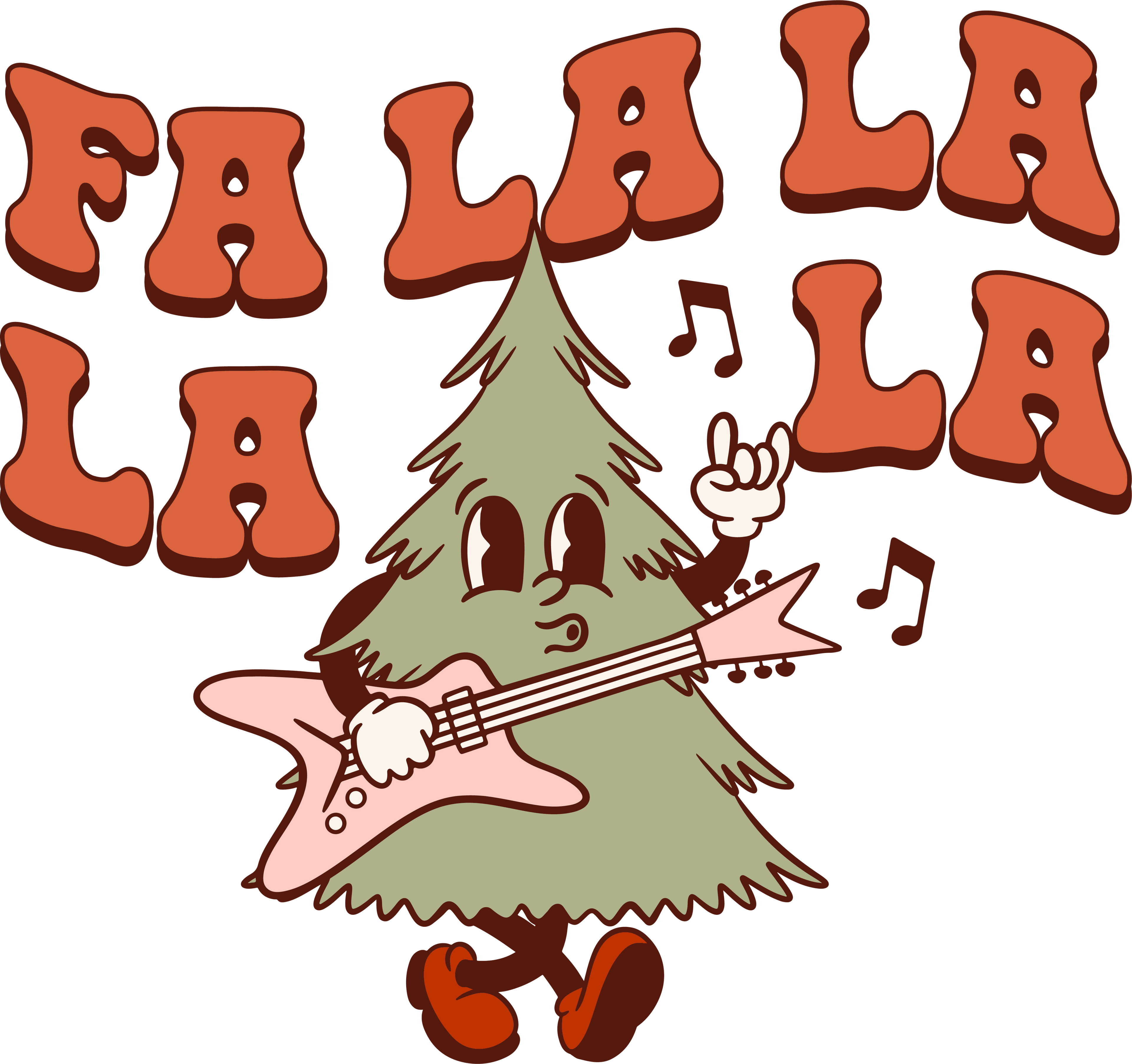 HTV Prints - Fa La La Tree - The Vinyl Haus