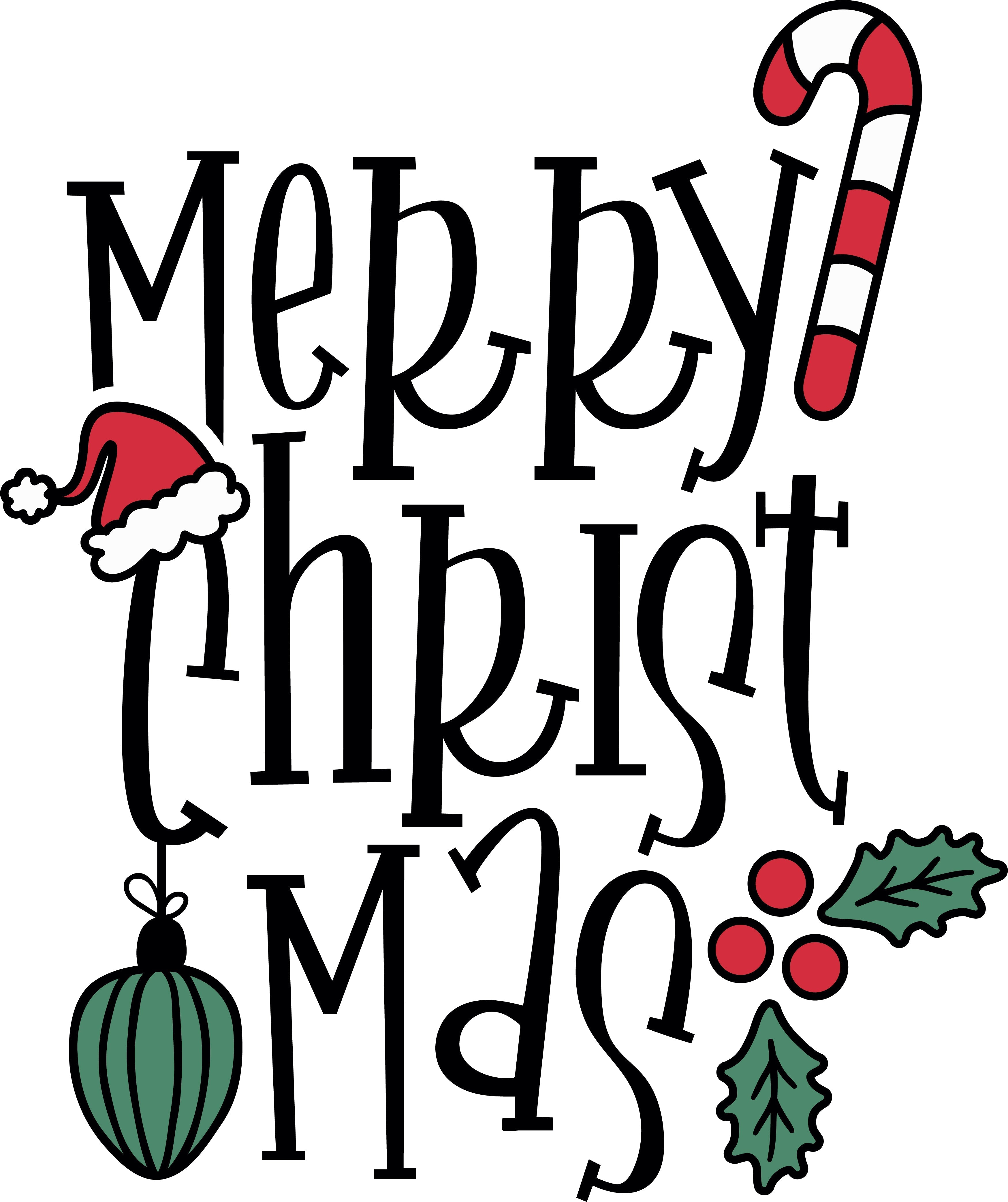 HTV Prints - Merry Christmas - The Vinyl Haus Main image