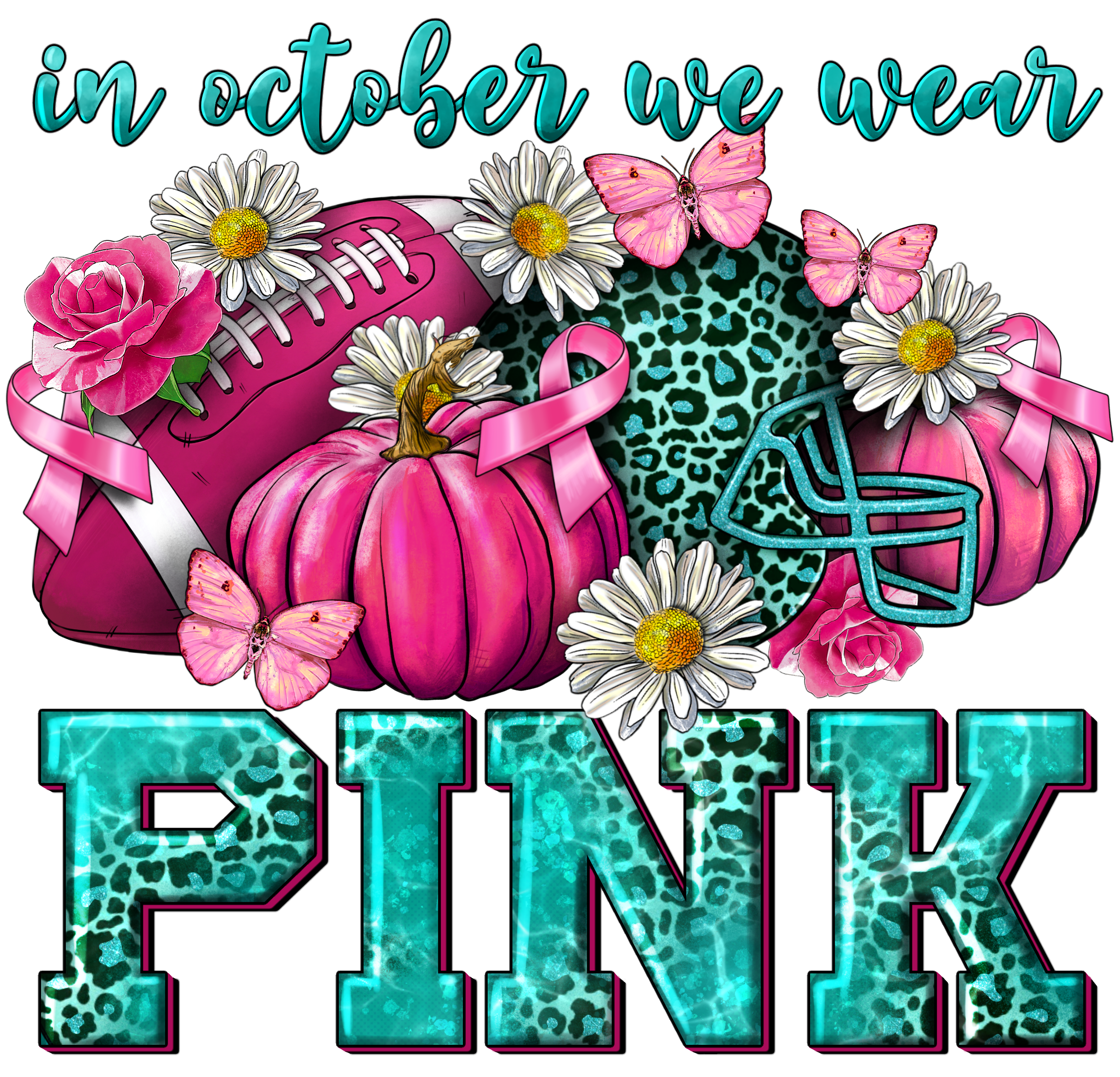 Sublimation Prints - In October We Wear Pink - The Vinyl Haus