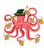 Sublimation Prints - Wurstfest Octopus - The Vinyl Haus