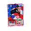 Sublimation Prints - All American Messy Bun Flag Background - The Vinyl Haus