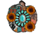 Sublimation Prints - Serape Sunflower Turquoise Pumpkin - The Vinyl Haus