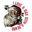 Sublimation Prints - I Love A Man With A Beard Santa - The Vinyl Haus