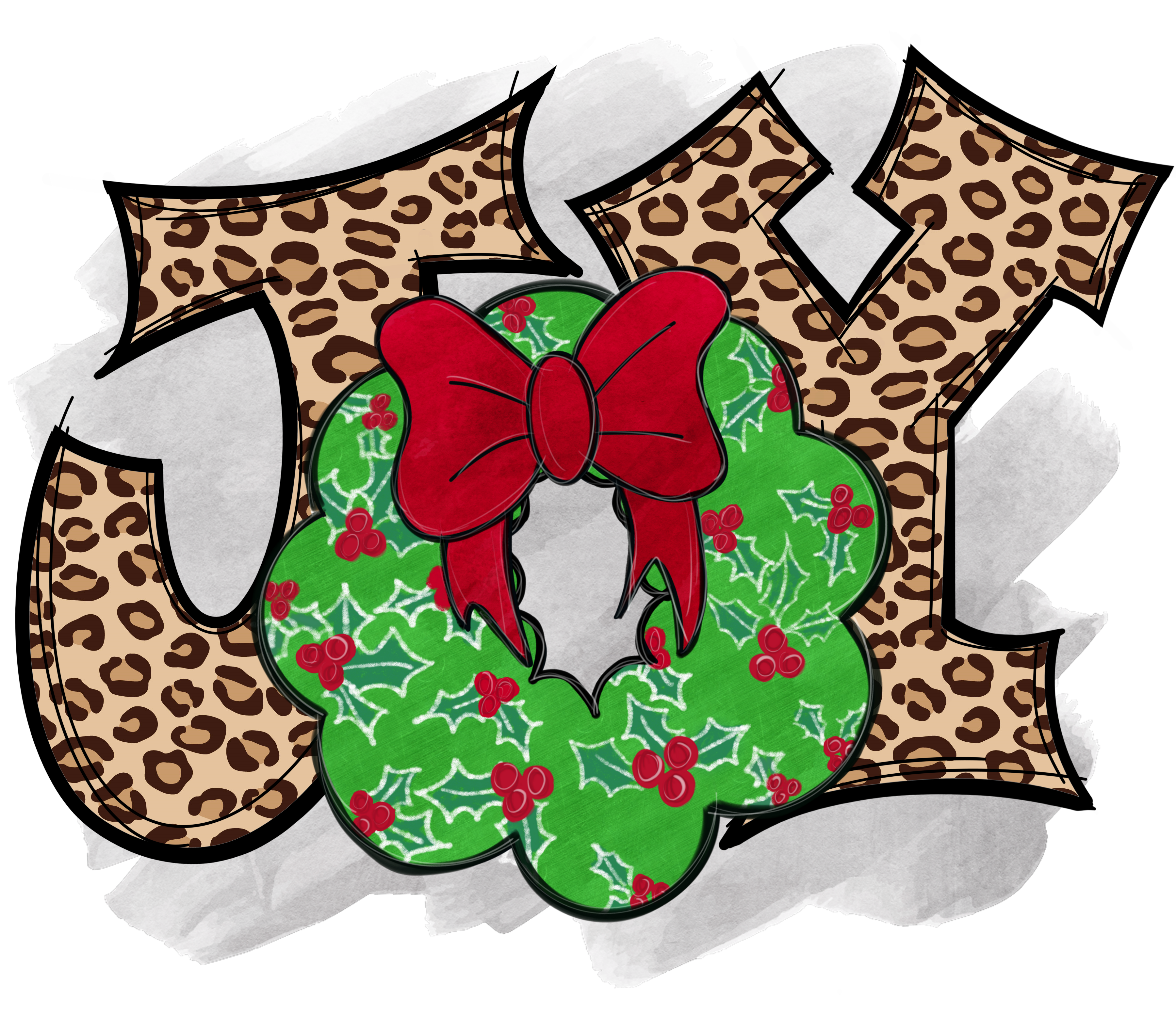 Sublimation Prints - JOY Wreath - The Vinyl Haus Main image