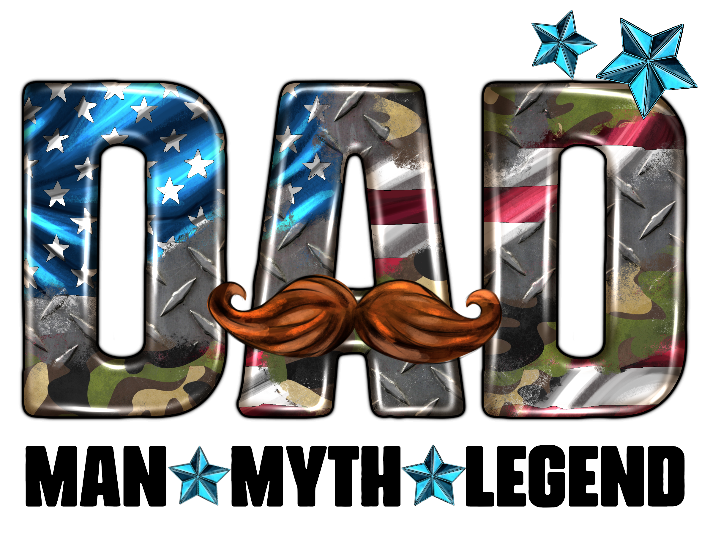 Sublimation Prints - DAD Man Myth Legend - The Vinyl Haus