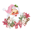 Sublimation Prints - Pink Vintage Santa - The Vinyl Haus