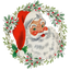 Sublimation Prints -Vintage Santa and Wreath - The Vinyl Haus