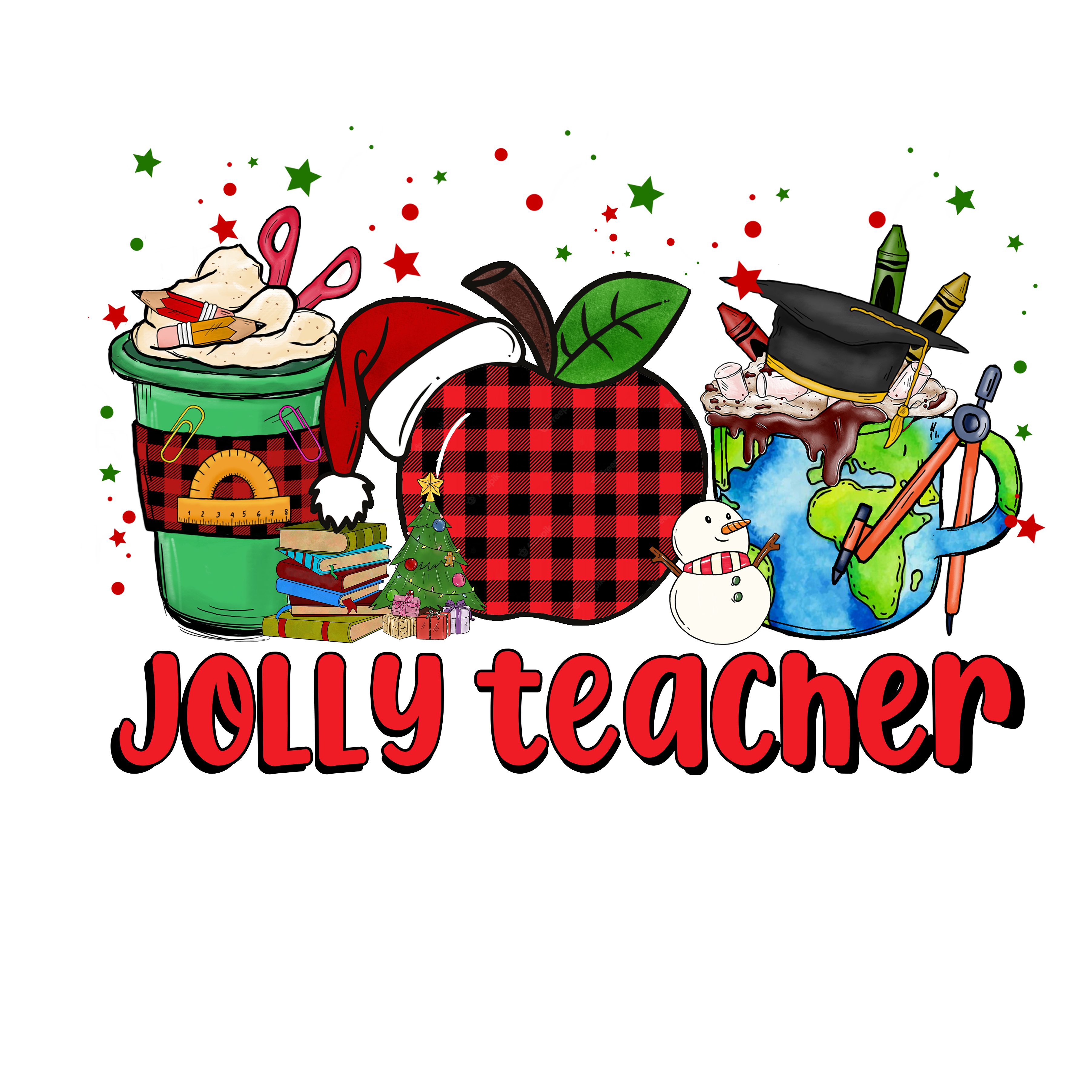 Sublimation Prints - Jolly Teacher - The Vinyl Haus