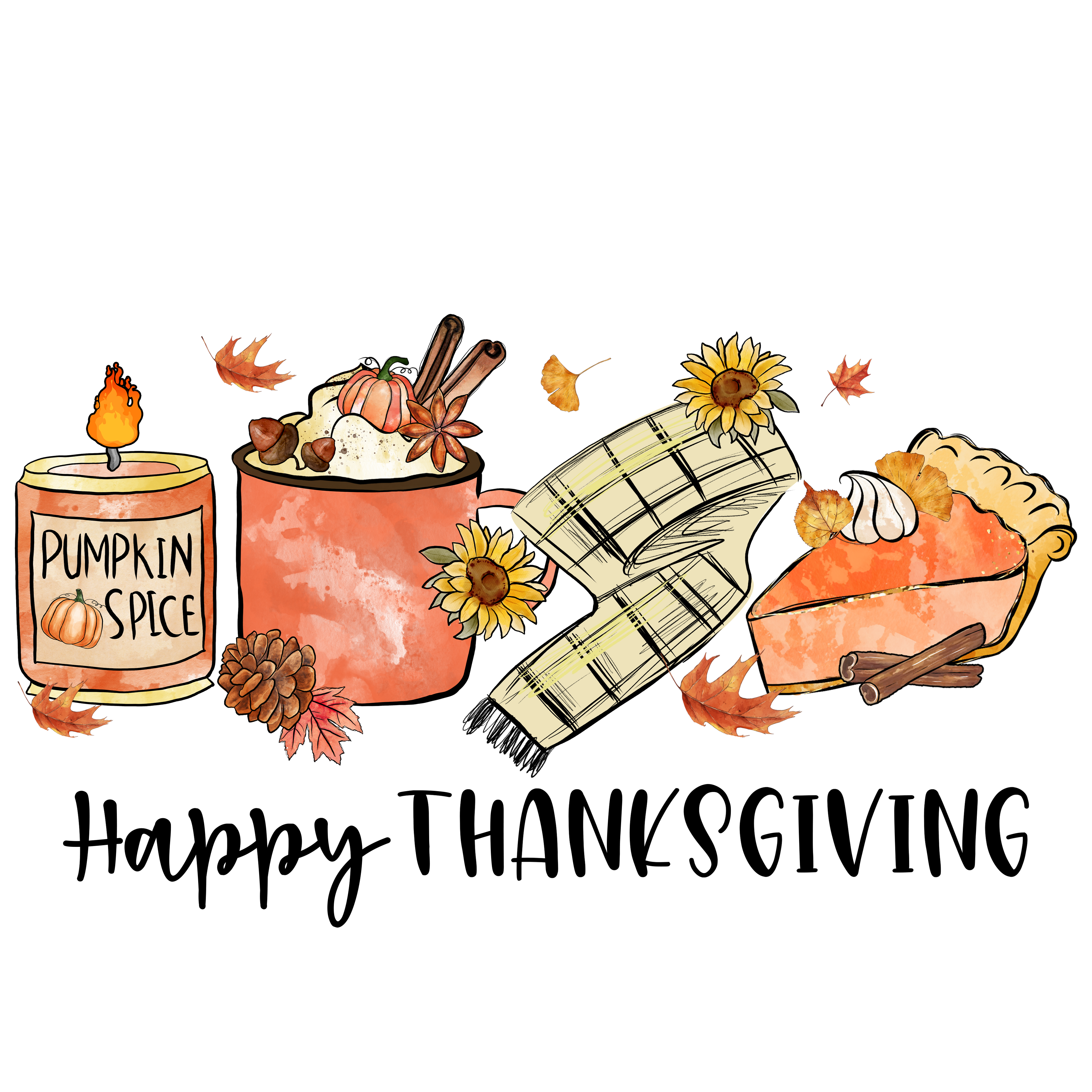 Sublimation Prints - Happy Thanksgiving - The Vinyl Haus