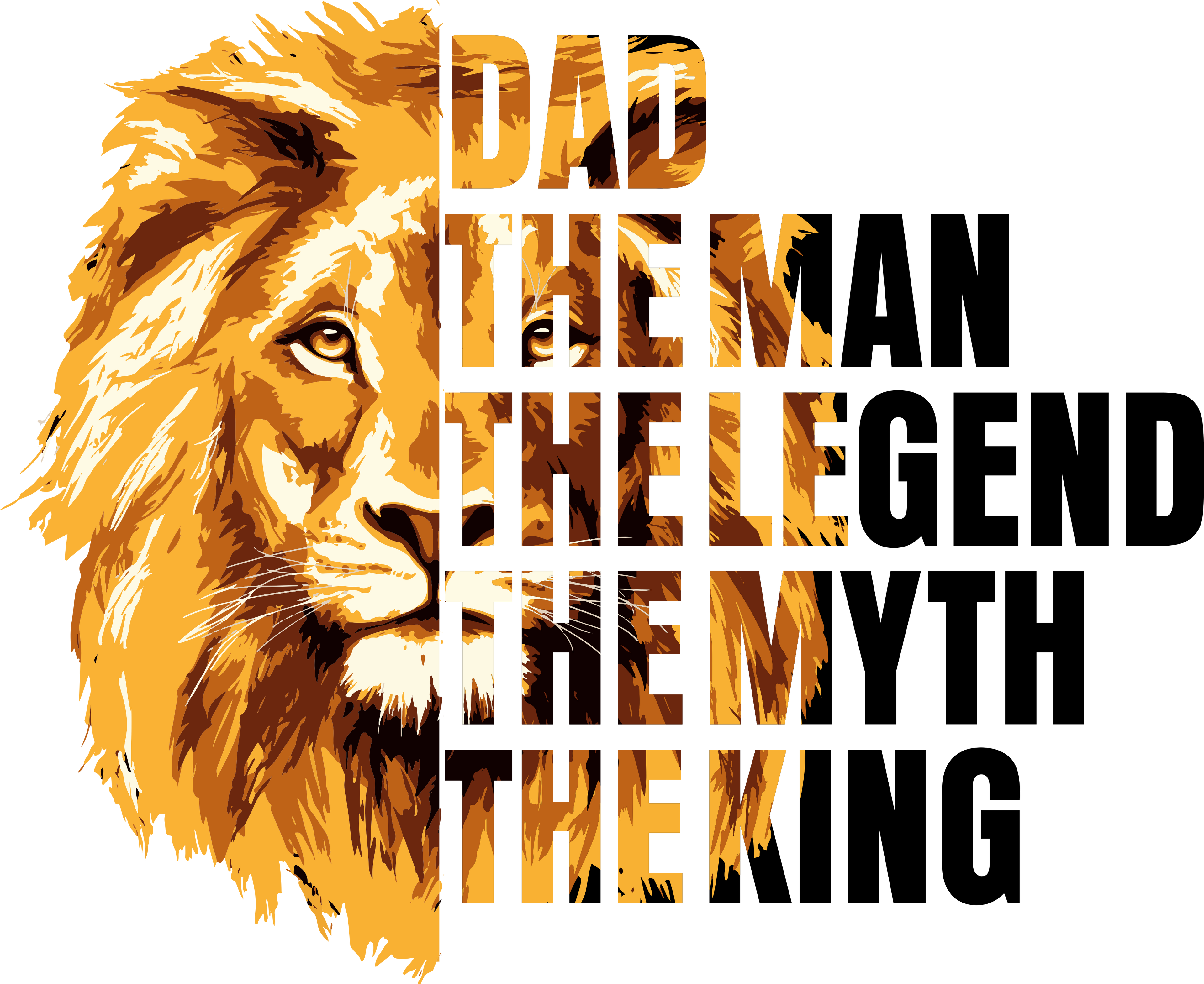 Sublimation Prints - Dad Lion - The Vinyl Haus
