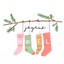 Sublimation Prints - Joyeux Noel Stockings - The Vinyl Haus