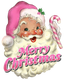 Sublimation Prints - Pink Santa Merry Christmas - The Vinyl Haus