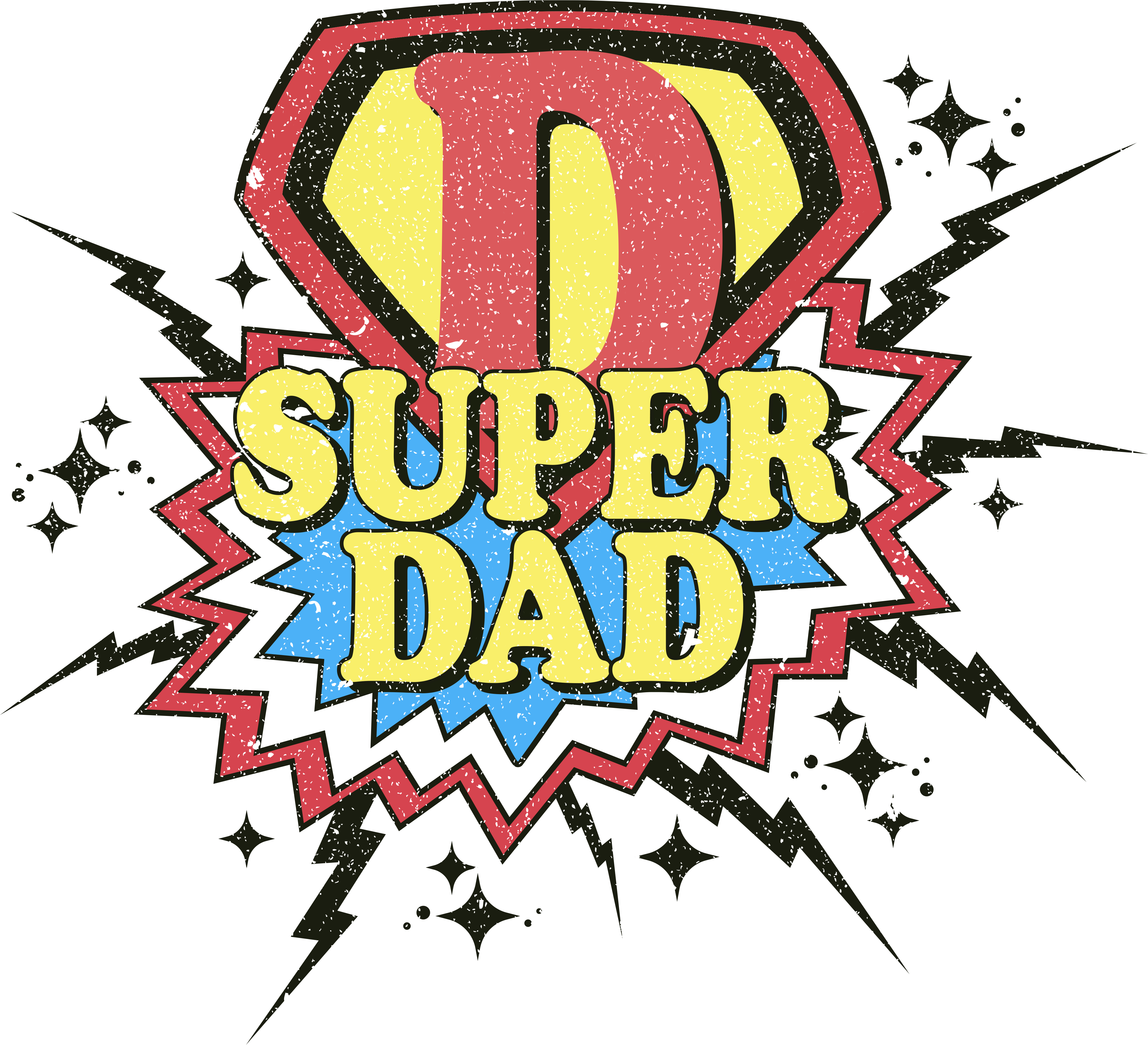 Sublimation Prints - Super Dad - The Vinyl Haus Main image