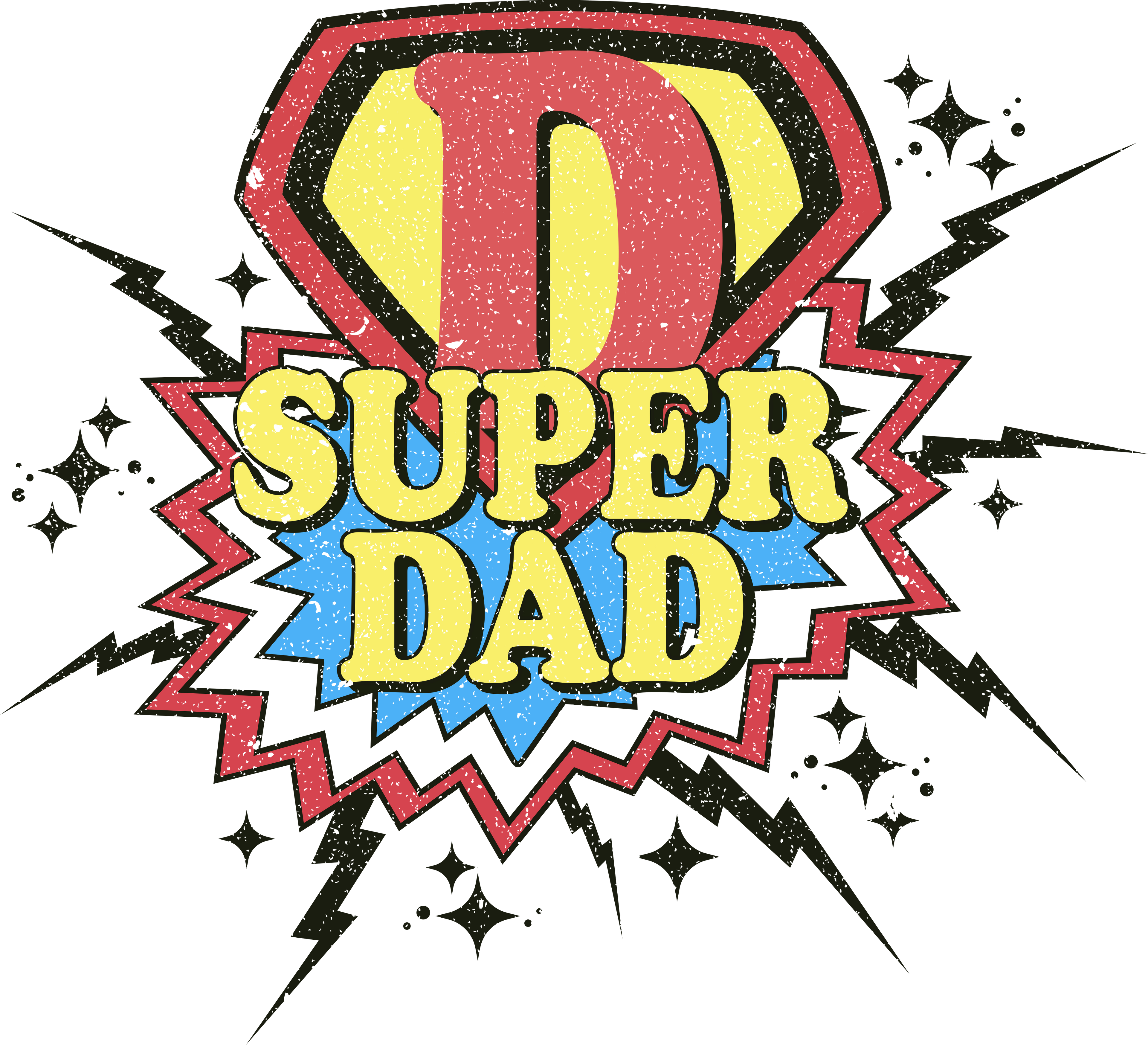 Sublimation Prints - Super Dad - The Vinyl Haus