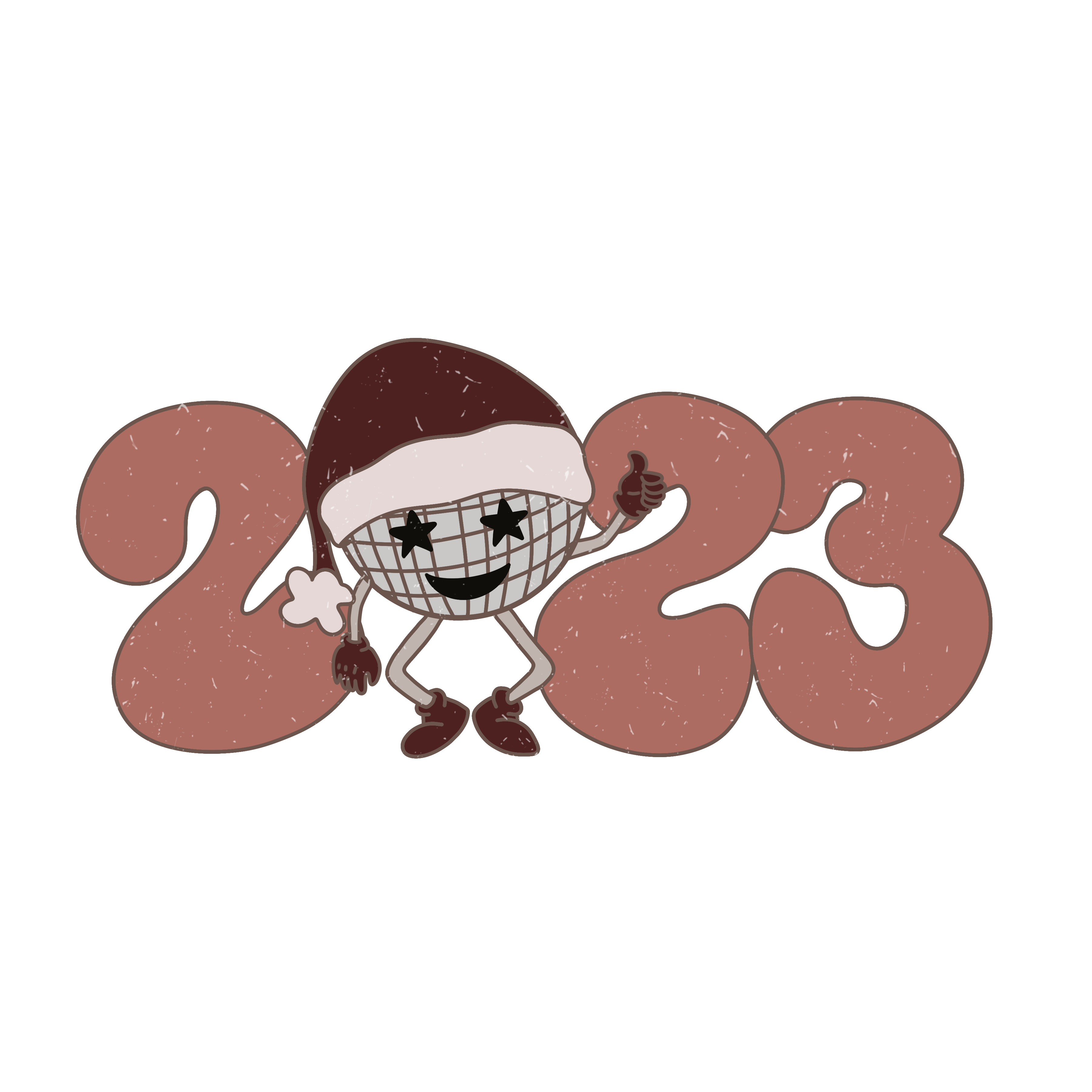 Sublimation Prints - New Years Disco Ball 2023 - The Vinyl Haus Main image