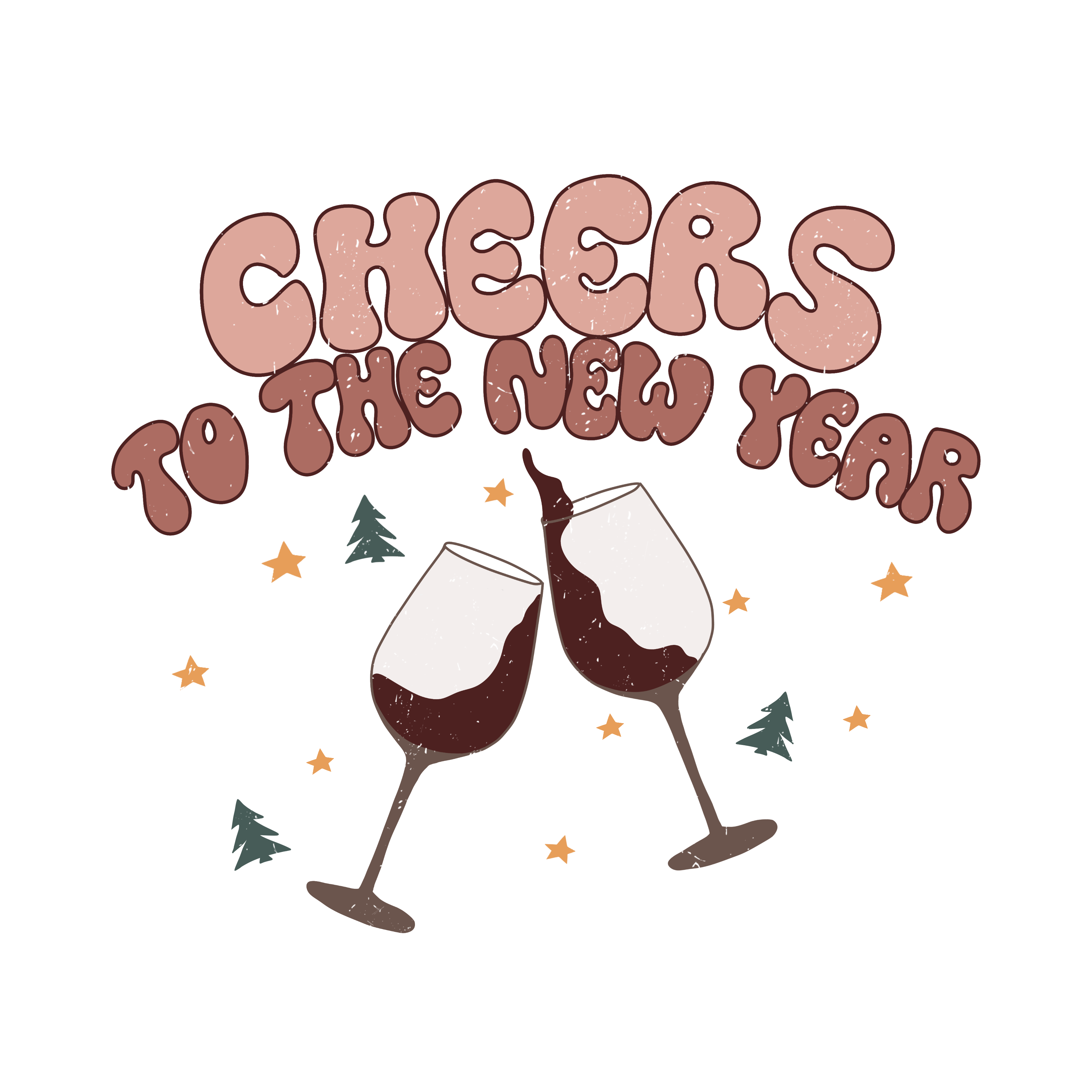Sublimation Prints - Cheers To The New Year - The Vinyl Haus Main image