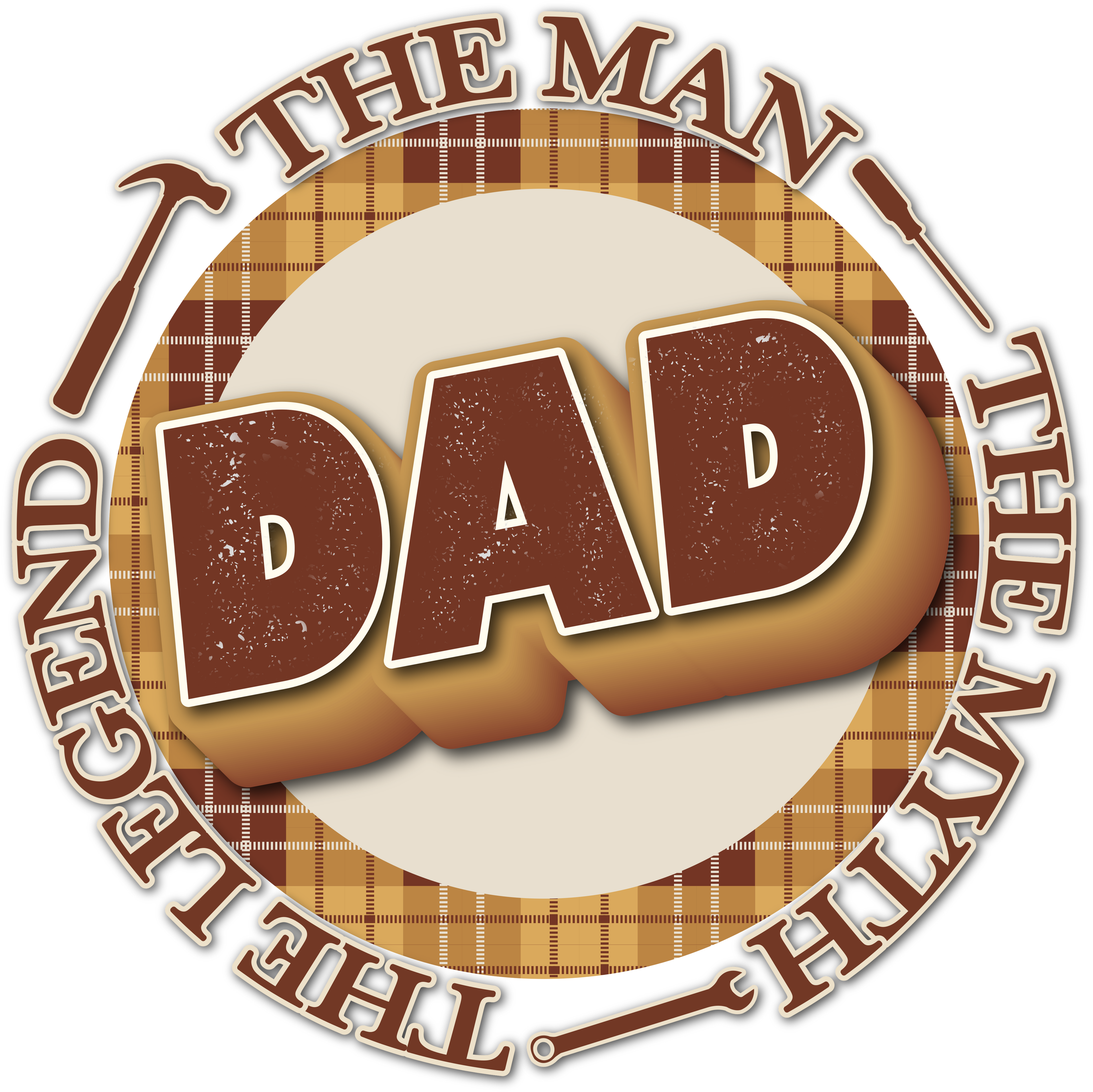 Sublimation Prints - DAD The Man The Myth The Legend - The Vinyl Haus