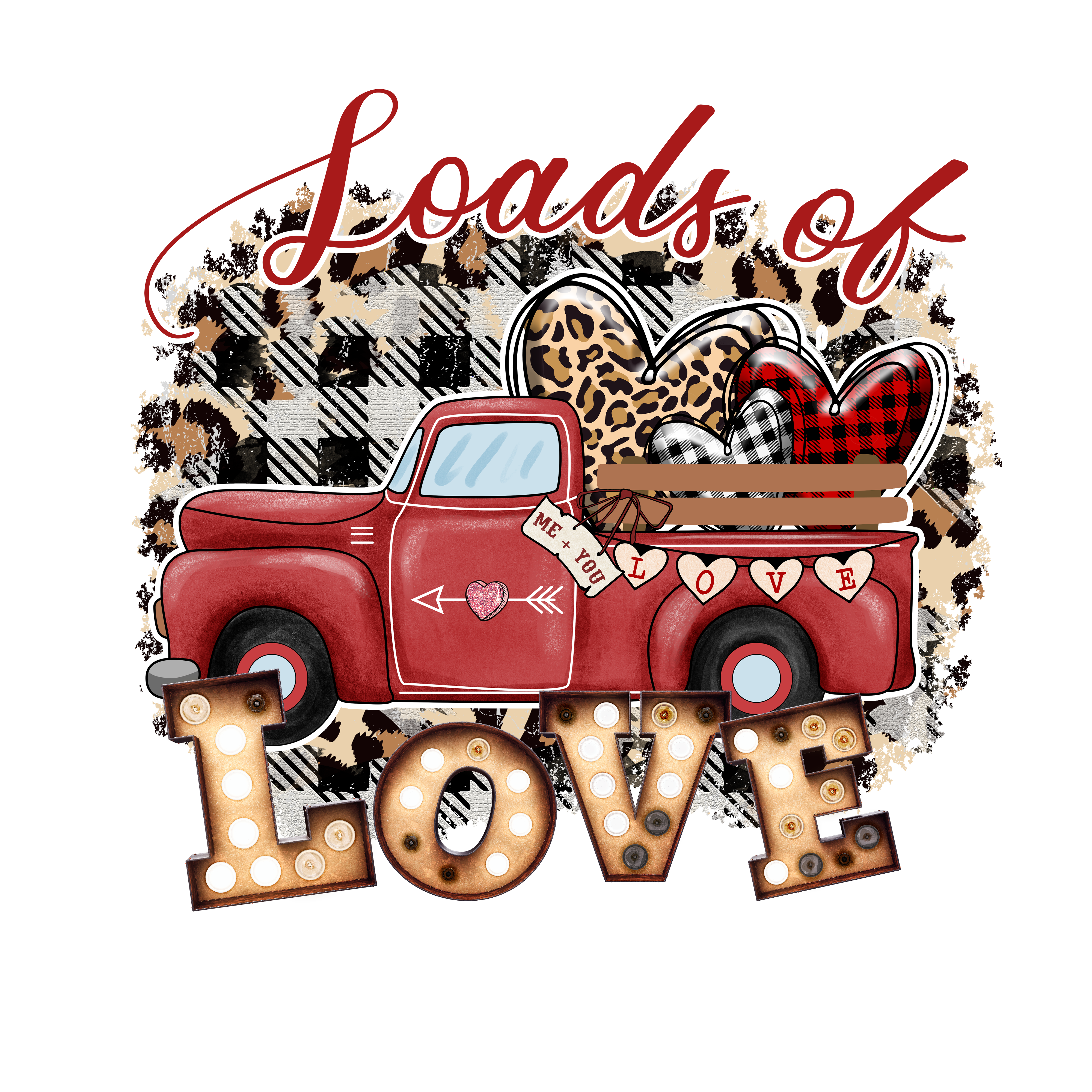 Sublimation Prints - Loads Of Love - The Vinyl Haus Main image