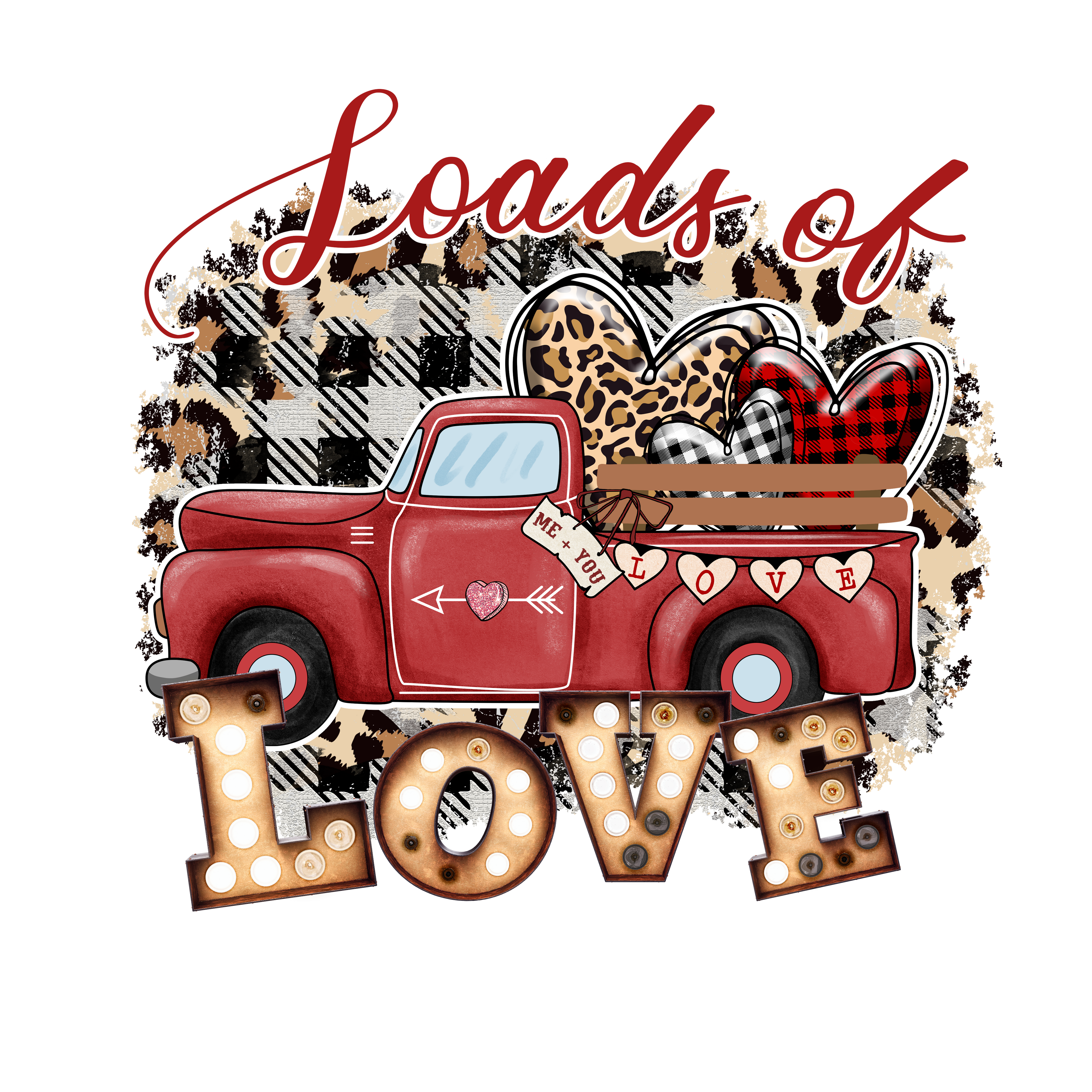 Sublimation Prints - Loads Of Love - The Vinyl Haus