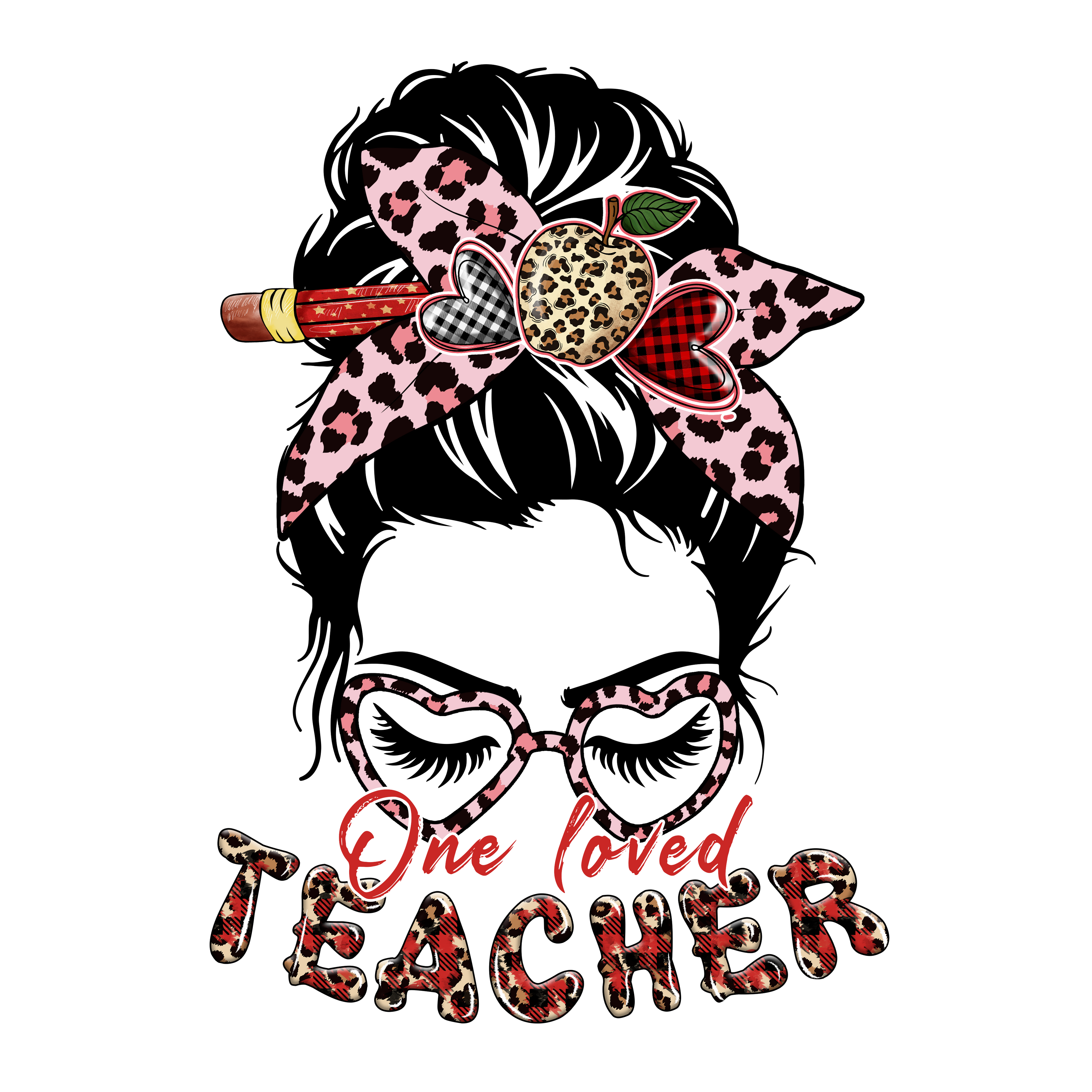 Sublimation Prints - One Loved Teacher - The Vinyl Haus
