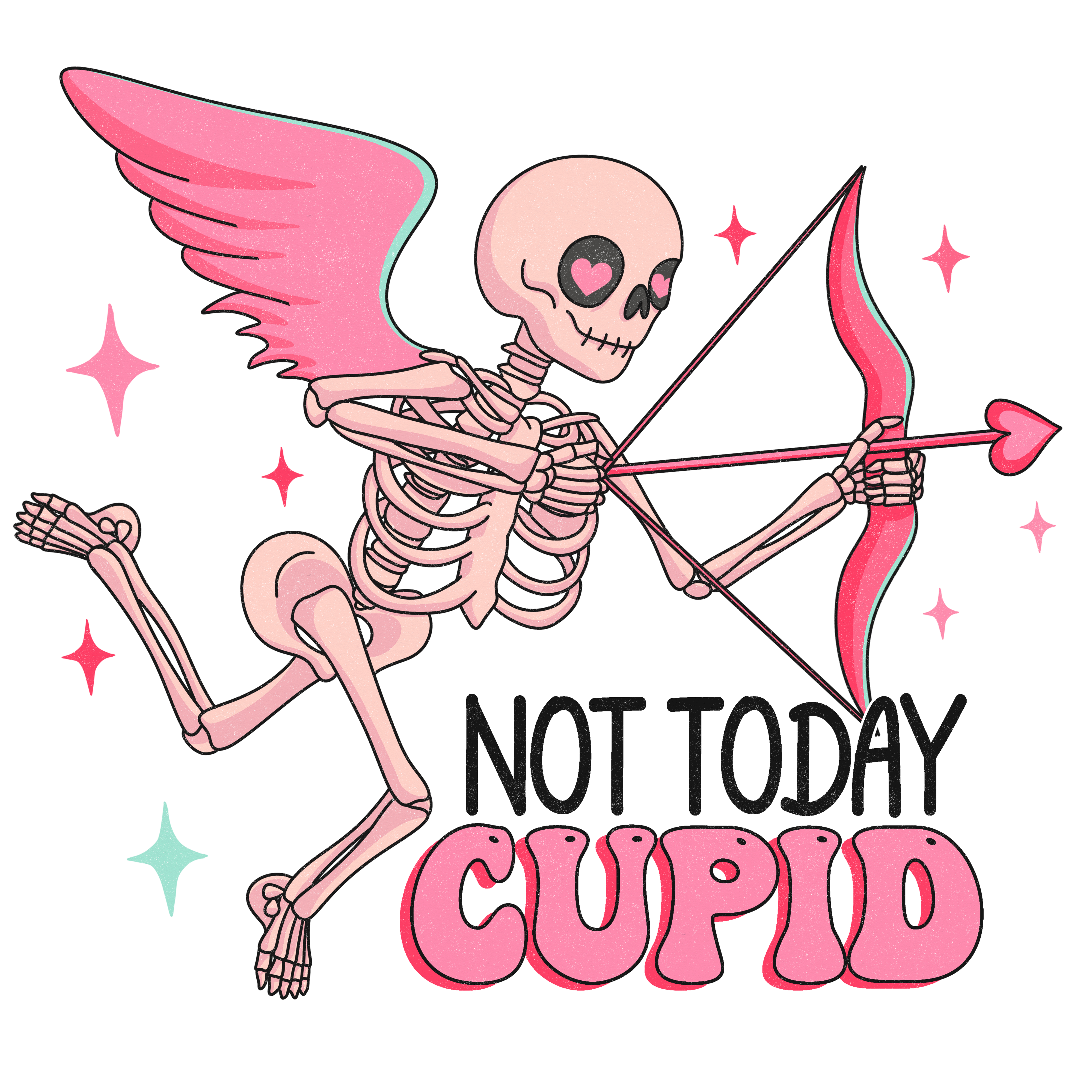 Sublimation Prints - Not Today Cupid - The Vinyl Haus Main image