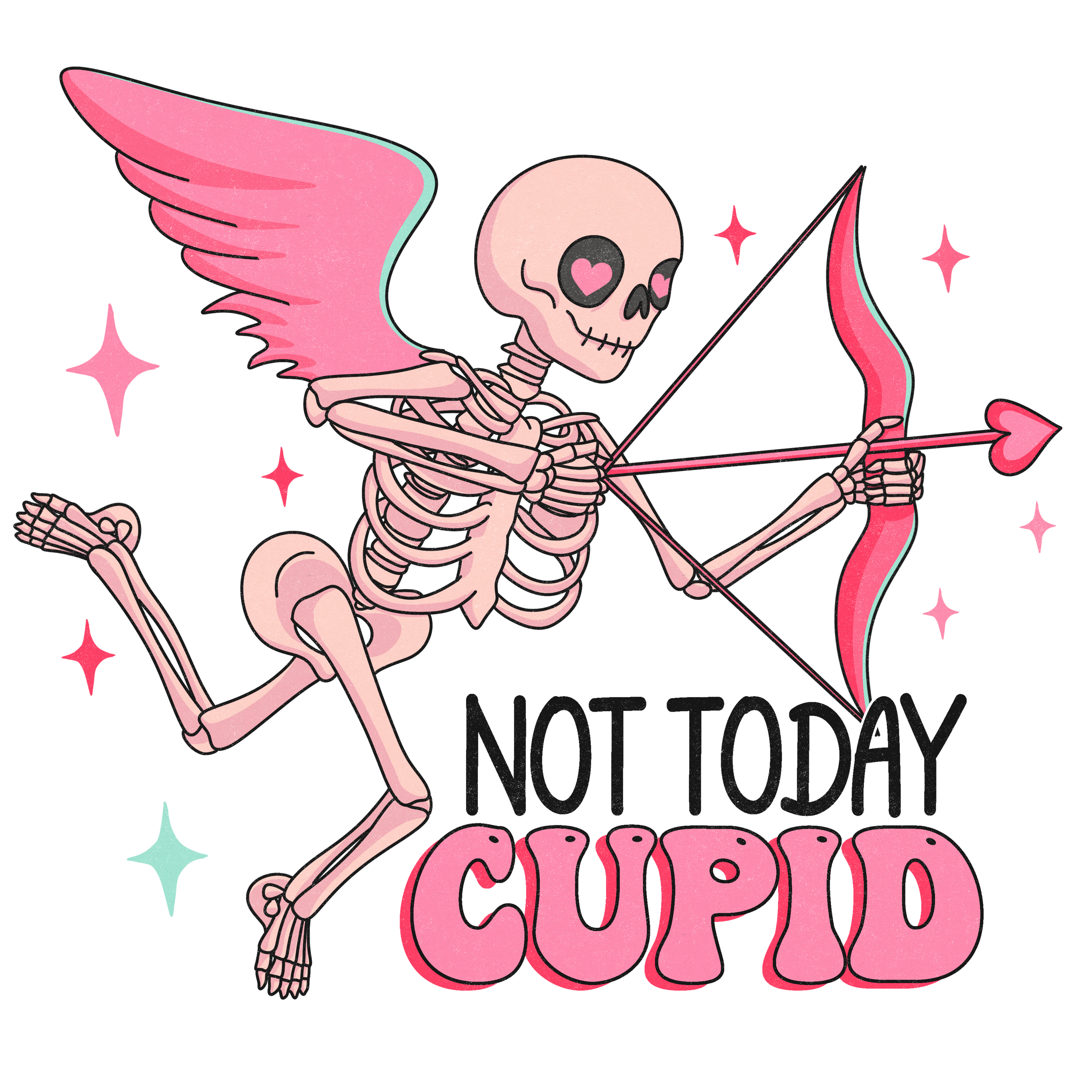 HTV Prints - Not Today Cupid - The Vinyl Haus