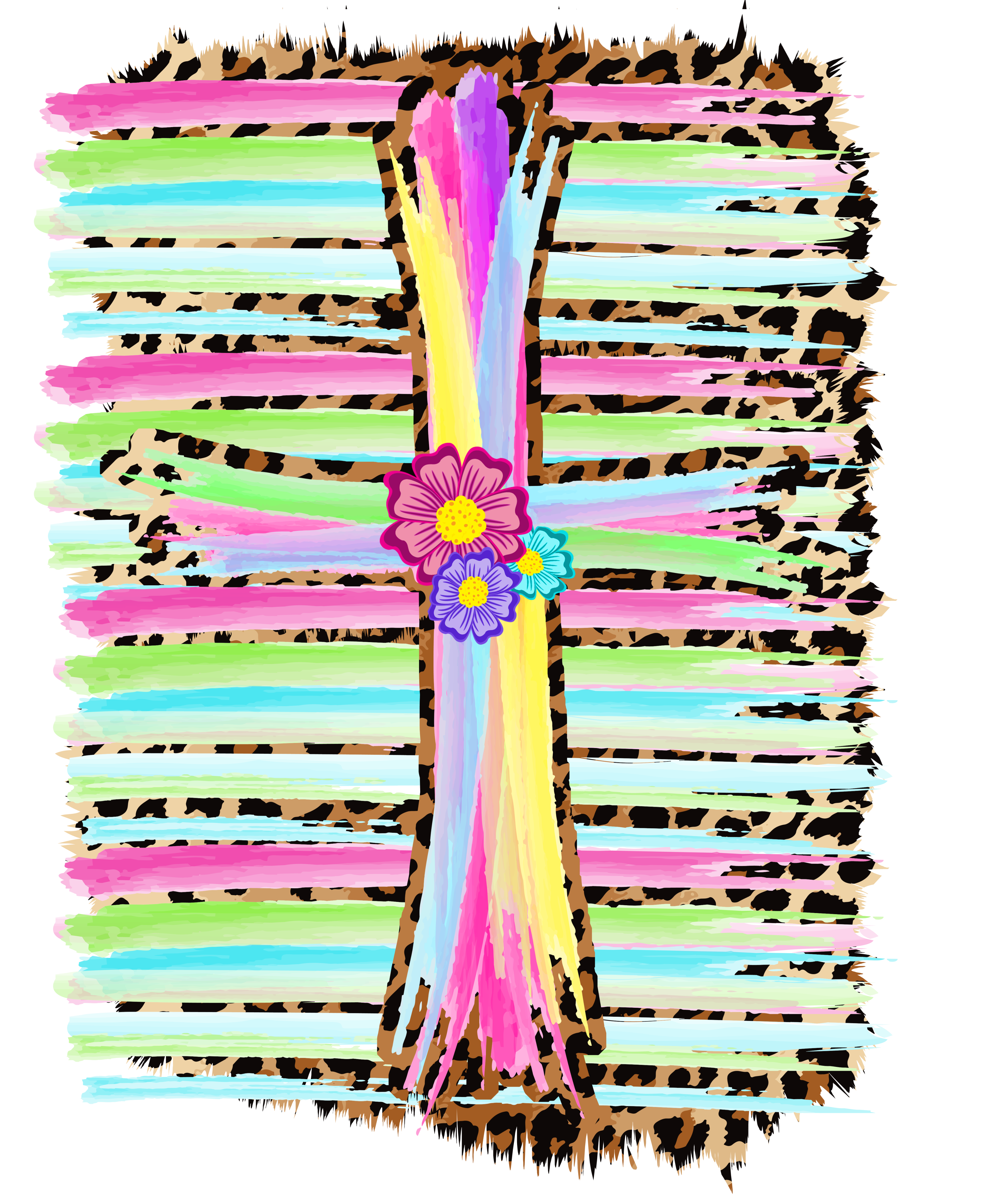 Sublimation Prints - Pastel Cross - The Vinyl Haus