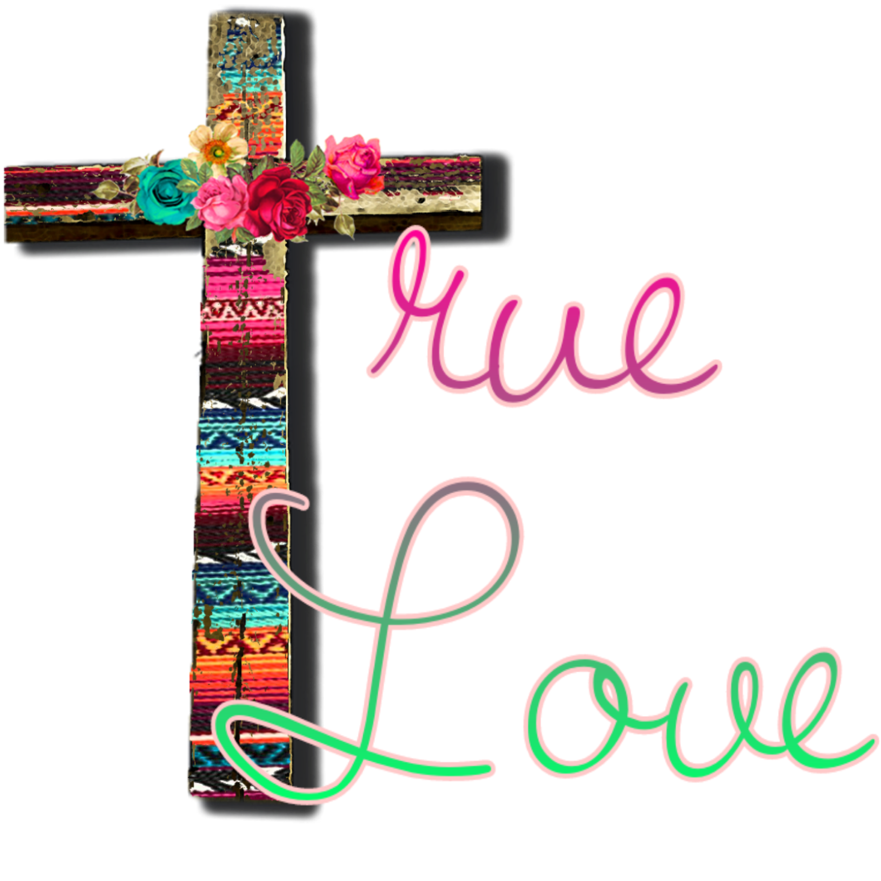 Sublimation Prints - One True Love Cross - The Vinyl Haus Main image